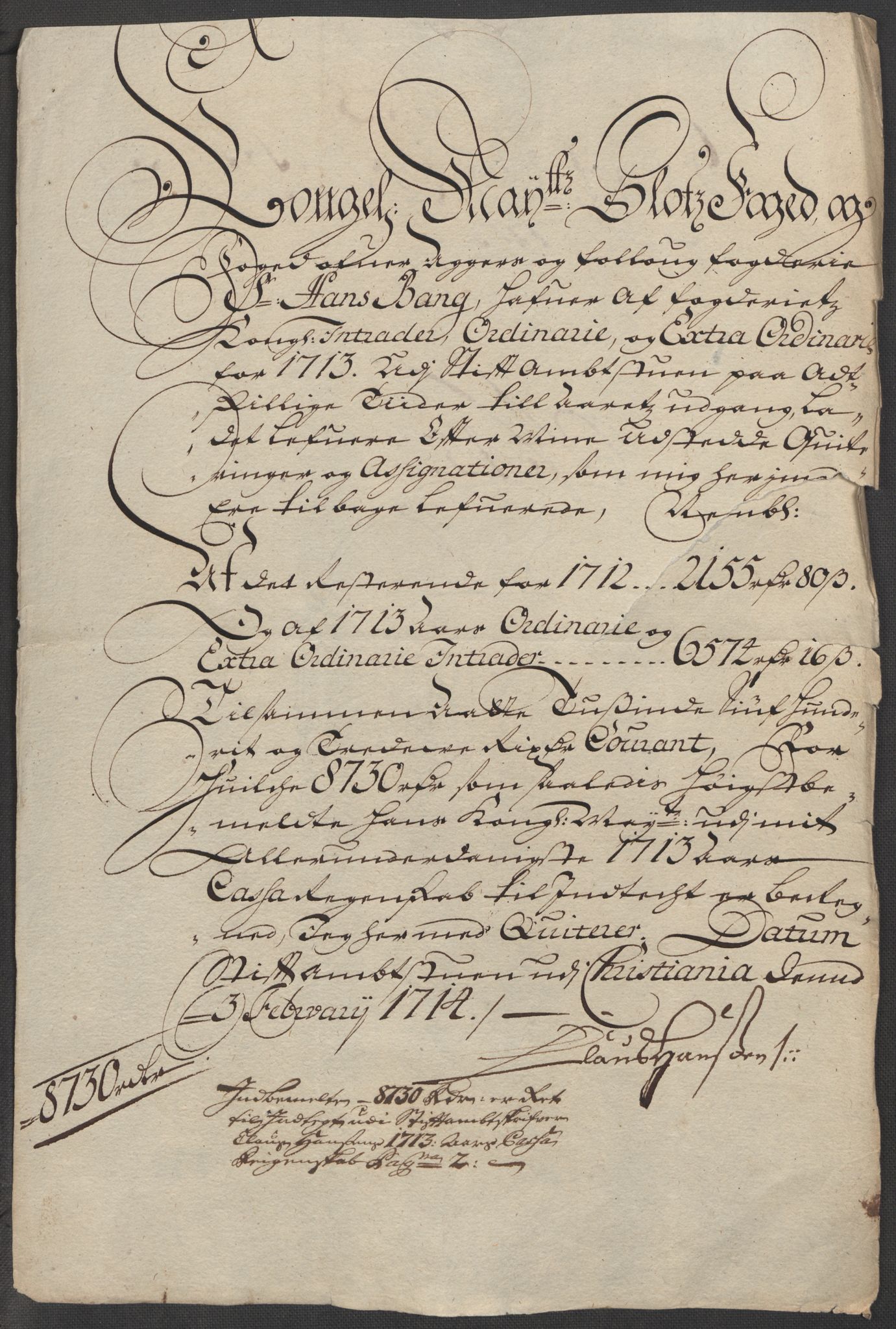 Rentekammeret inntil 1814, Reviderte regnskaper, Fogderegnskap, AV/RA-EA-4092/R10/L0451: Fogderegnskap Aker og Follo, 1713-1714, p. 230