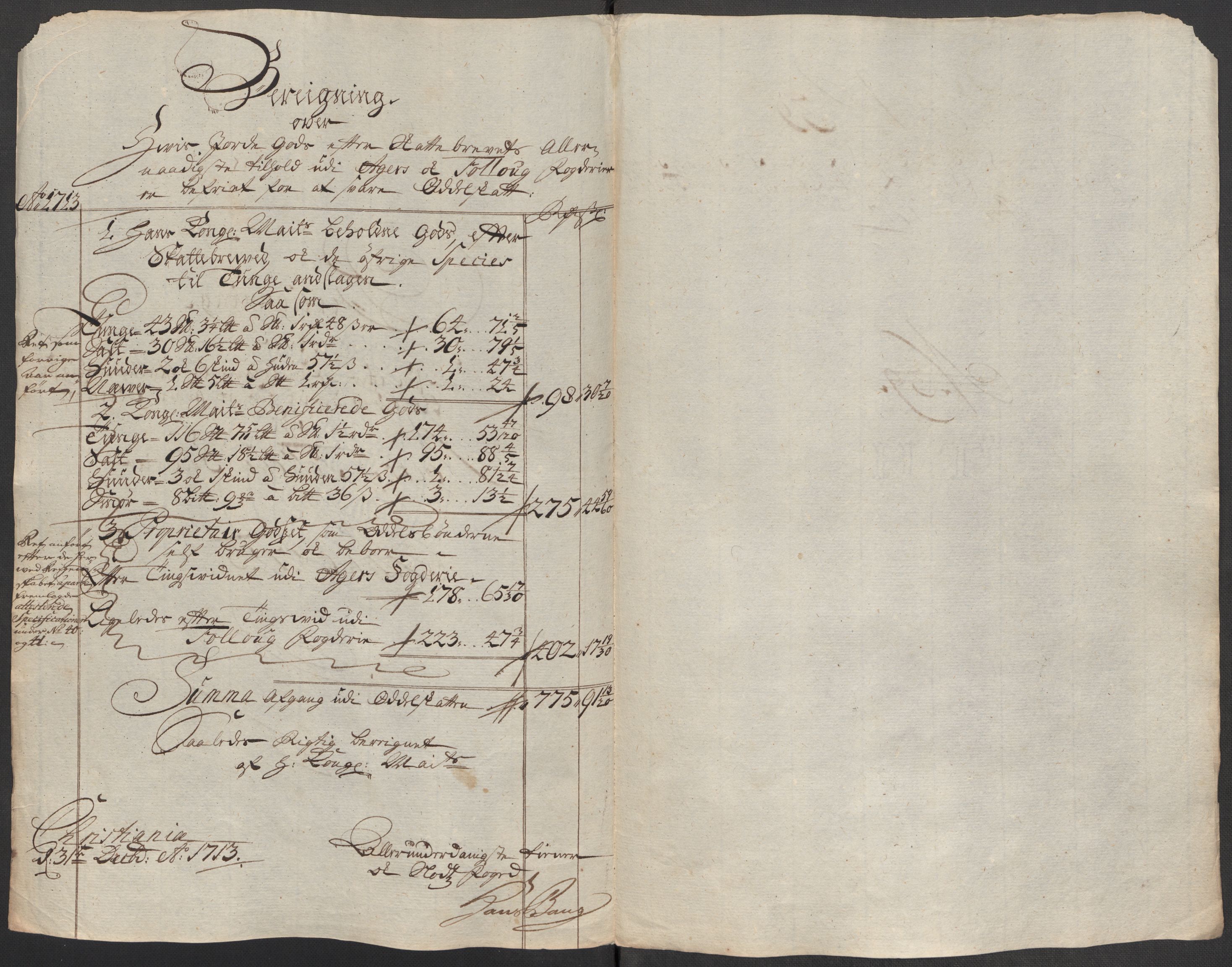 Rentekammeret inntil 1814, Reviderte regnskaper, Fogderegnskap, AV/RA-EA-4092/R10/L0451: Fogderegnskap Aker og Follo, 1713-1714, p. 210