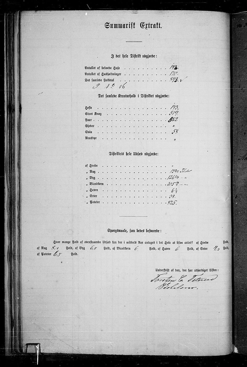 RA, 1865 census for Vestre Toten, 1865, p. 51