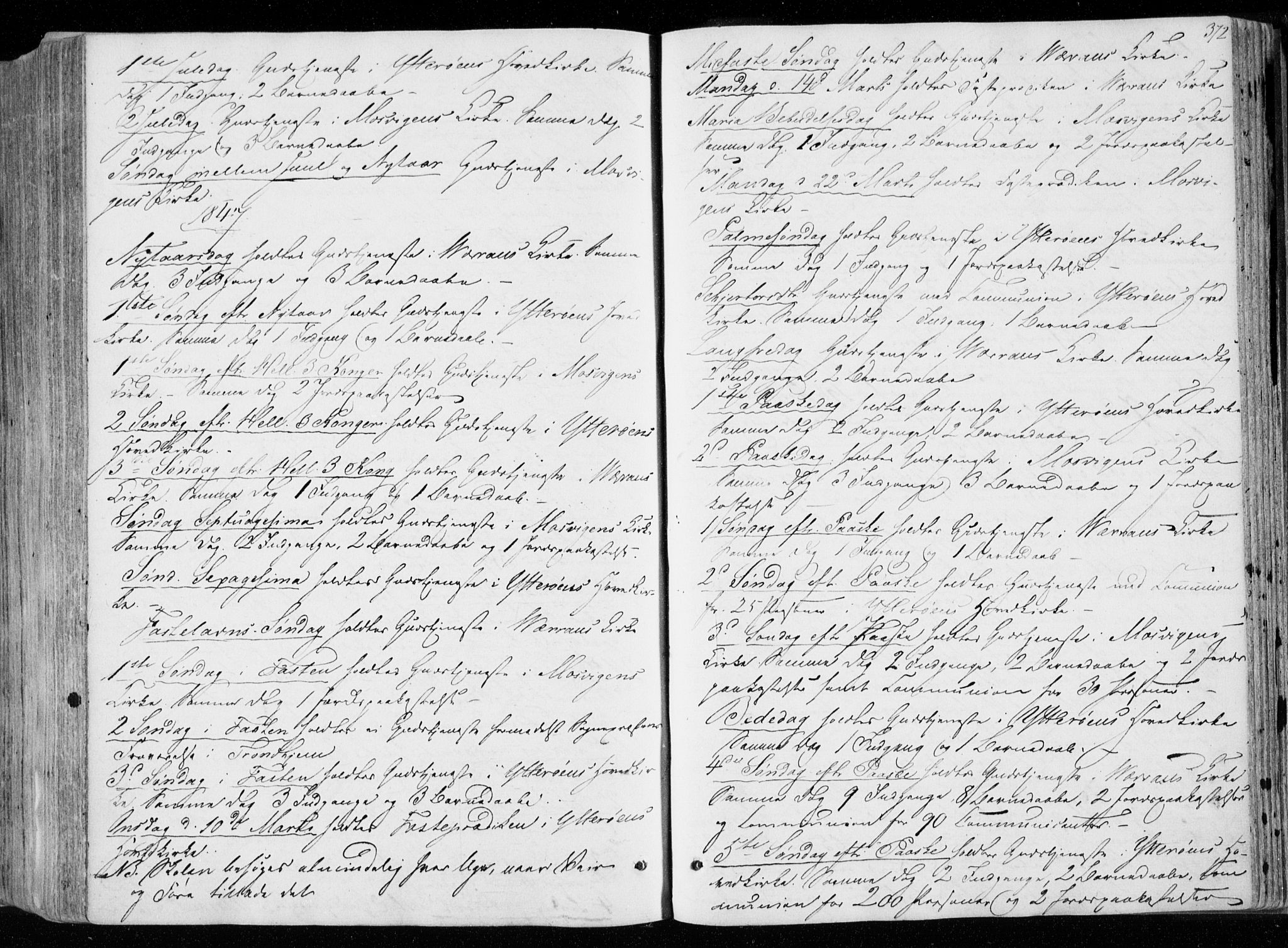 Ministerialprotokoller, klokkerbøker og fødselsregistre - Nord-Trøndelag, SAT/A-1458/722/L0218: Parish register (official) no. 722A05, 1843-1868, p. 372