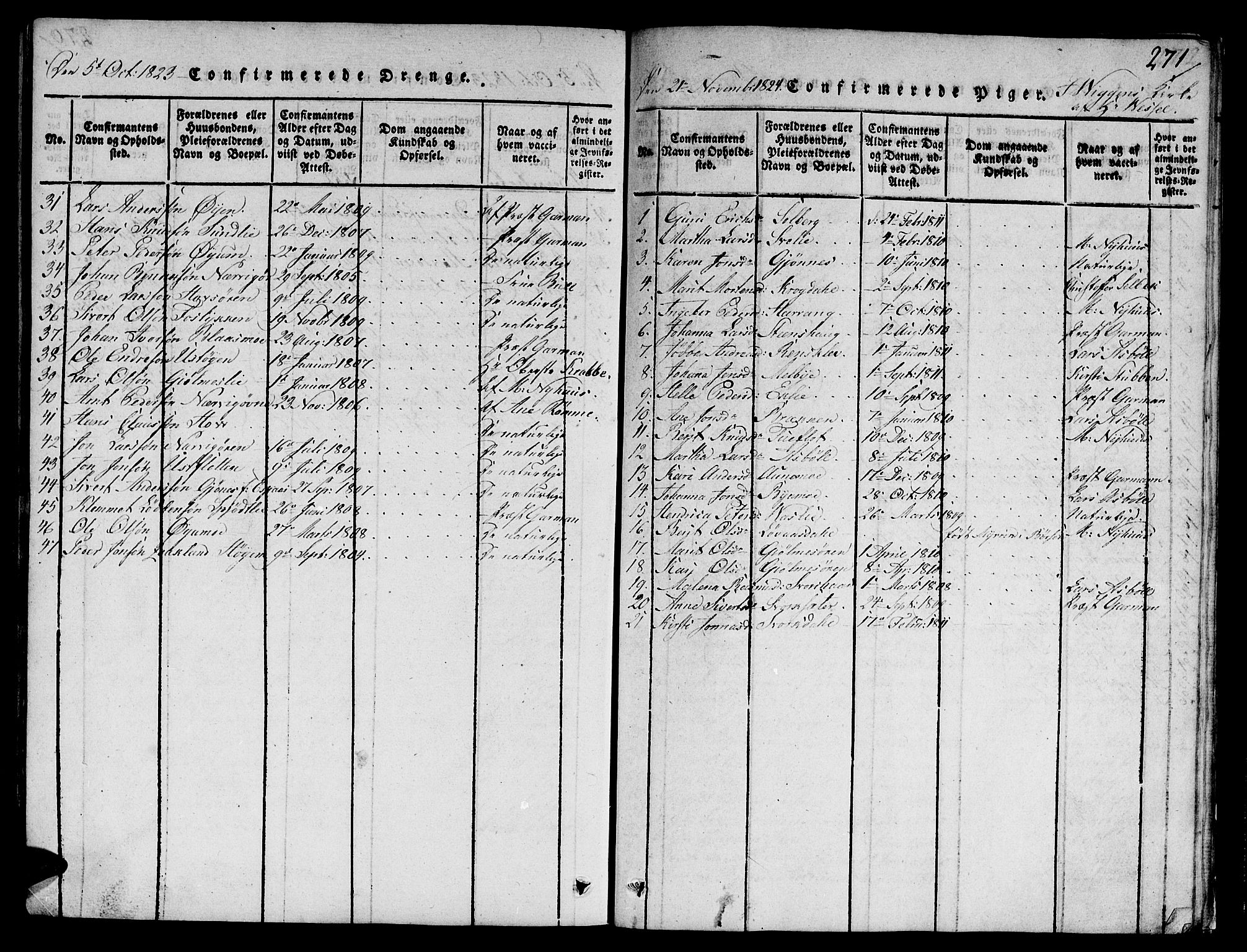 Ministerialprotokoller, klokkerbøker og fødselsregistre - Sør-Trøndelag, SAT/A-1456/668/L0803: Parish register (official) no. 668A03, 1800-1826, p. 271