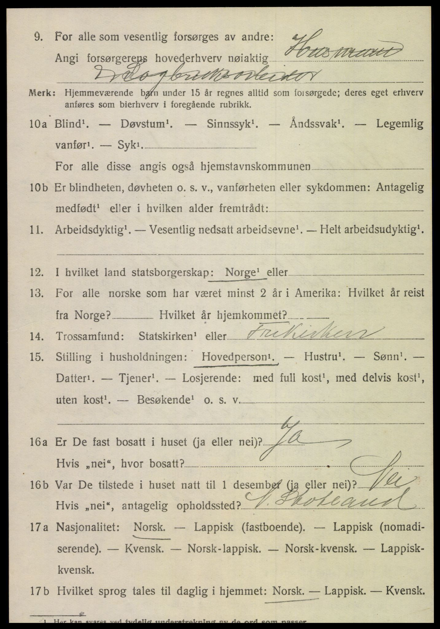 SAT, 1920 census for Otterøy, 1920, p. 1118