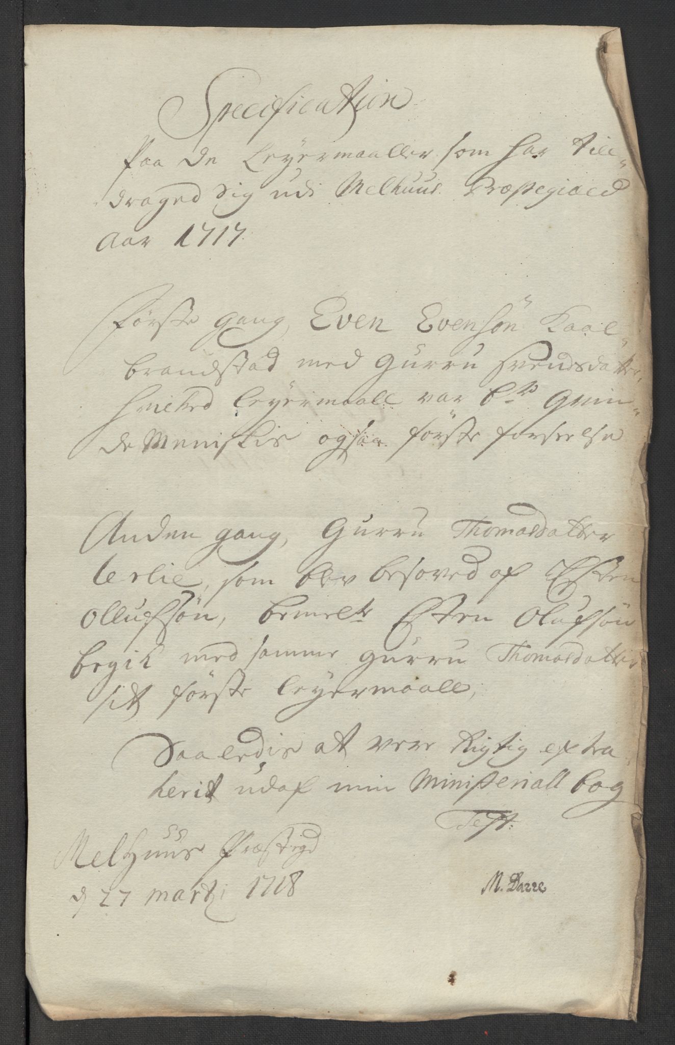 Rentekammeret inntil 1814, Reviderte regnskaper, Fogderegnskap, RA/EA-4092/R60/L3969: Fogderegnskap Orkdal og Gauldal, 1717, p. 425