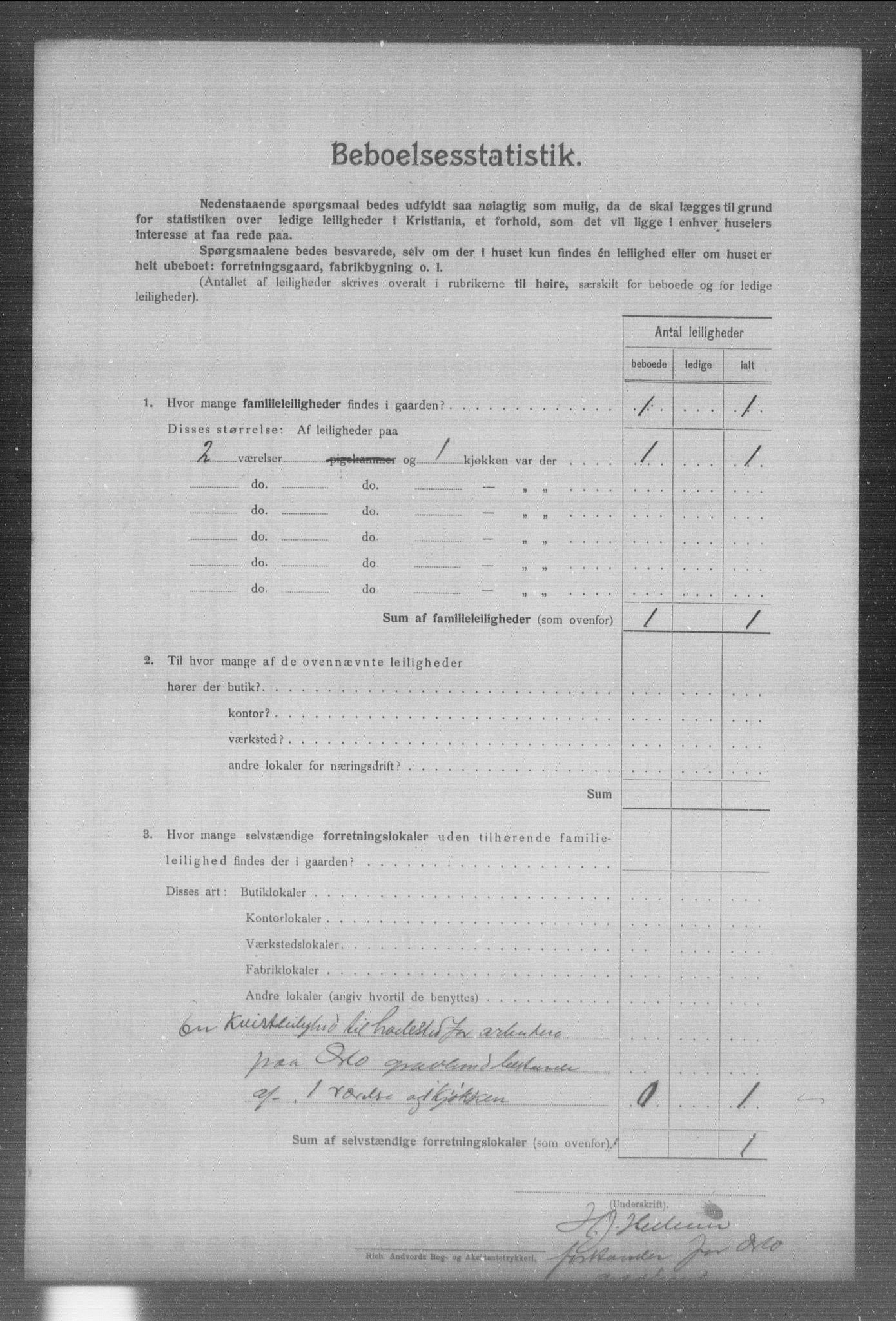 OBA, Municipal Census 1904 for Kristiania, 1904, p. 395