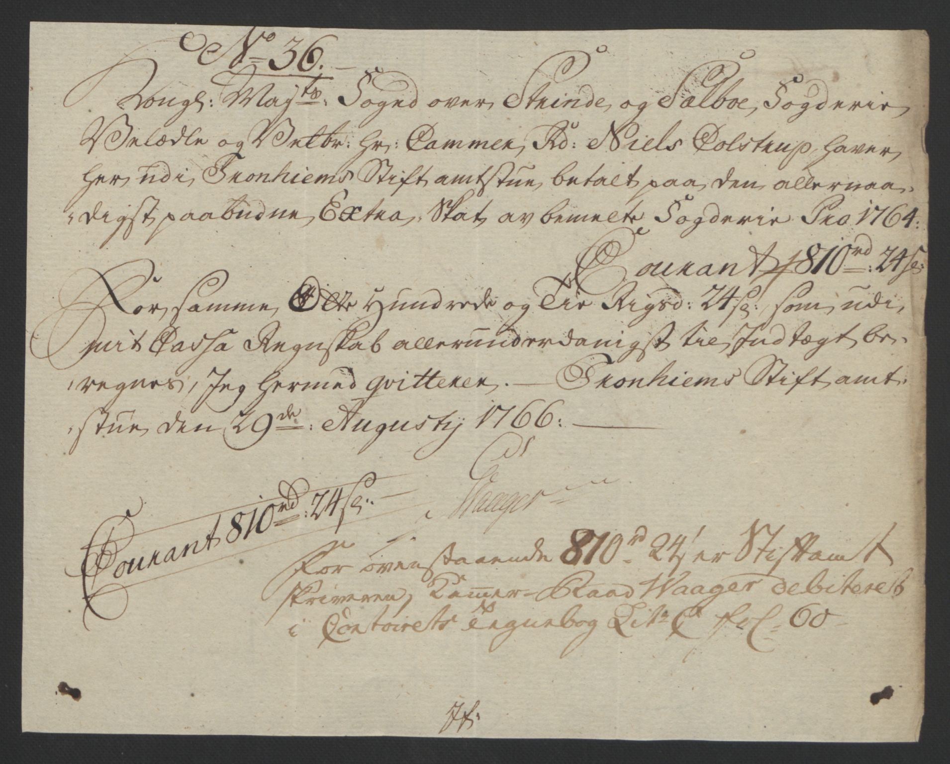 Rentekammeret inntil 1814, Reviderte regnskaper, Fogderegnskap, RA/EA-4092/R61/L4180: Ekstraskatten Strinda og Selbu, 1762-1767, p. 63