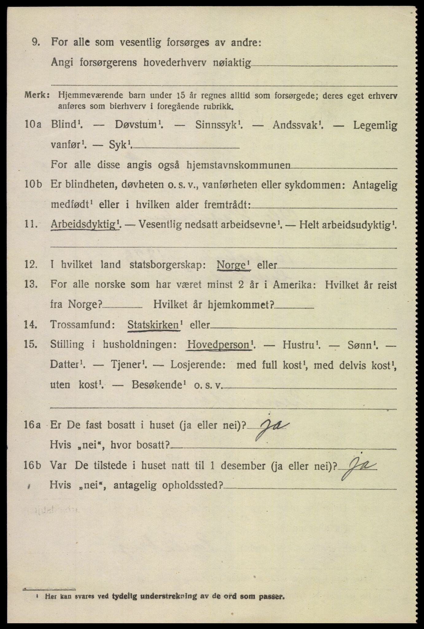 SAK, 1920 census for Søndeled, 1920, p. 2864
