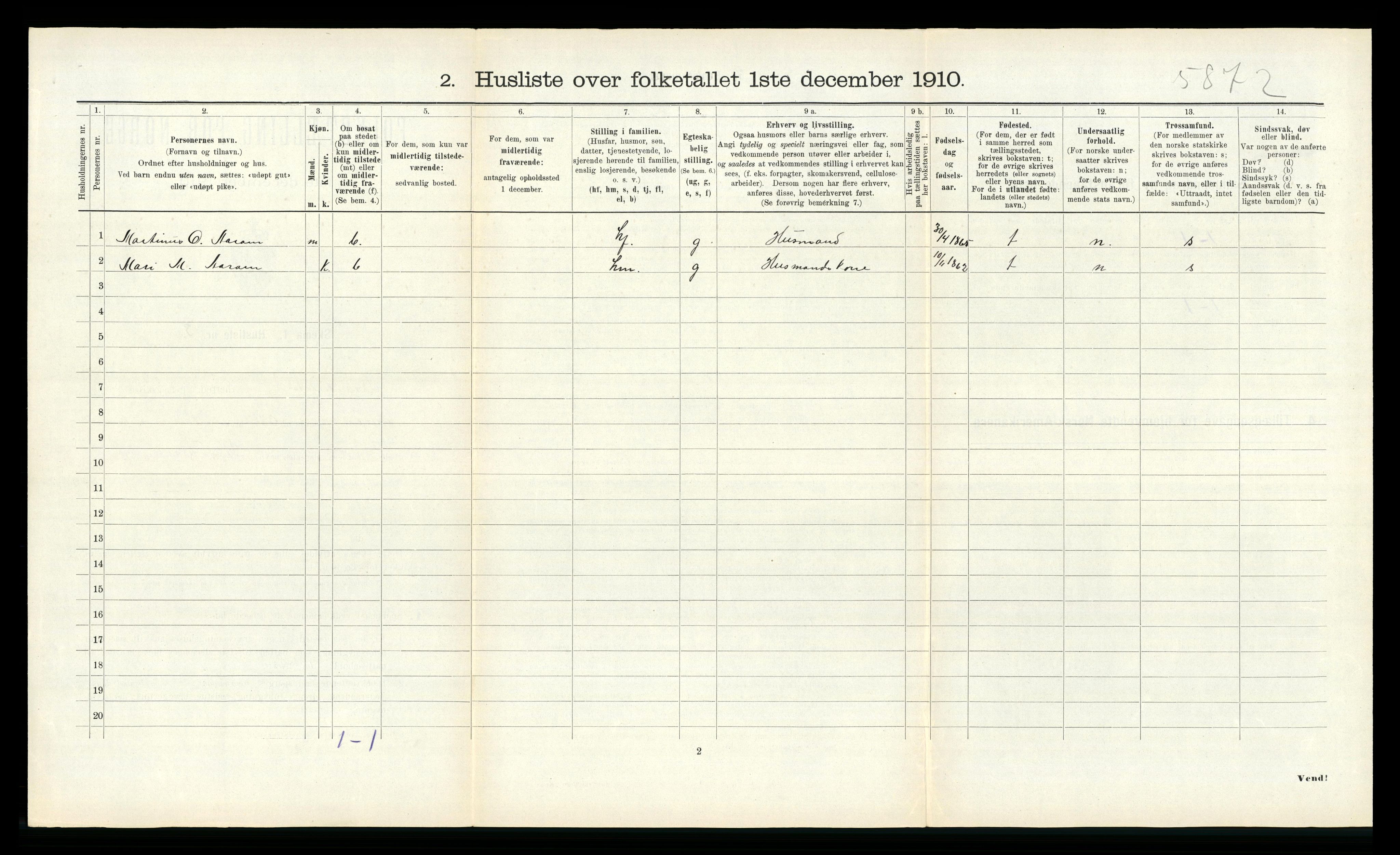 RA, 1910 census for Ålvundeid, 1910, p. 94