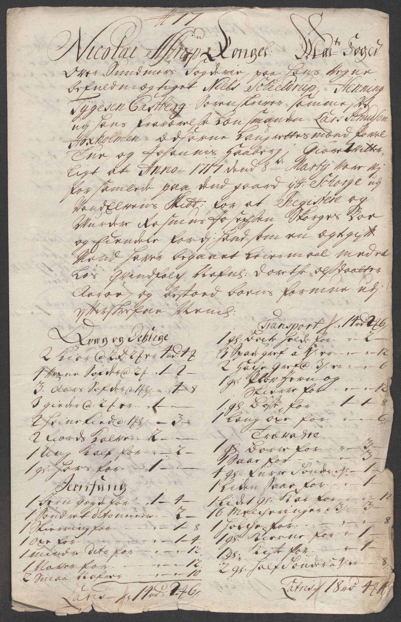 Rentekammeret inntil 1814, Reviderte regnskaper, Fogderegnskap, AV/RA-EA-4092/R54/L3569: Fogderegnskap Sunnmøre, 1717, p. 175