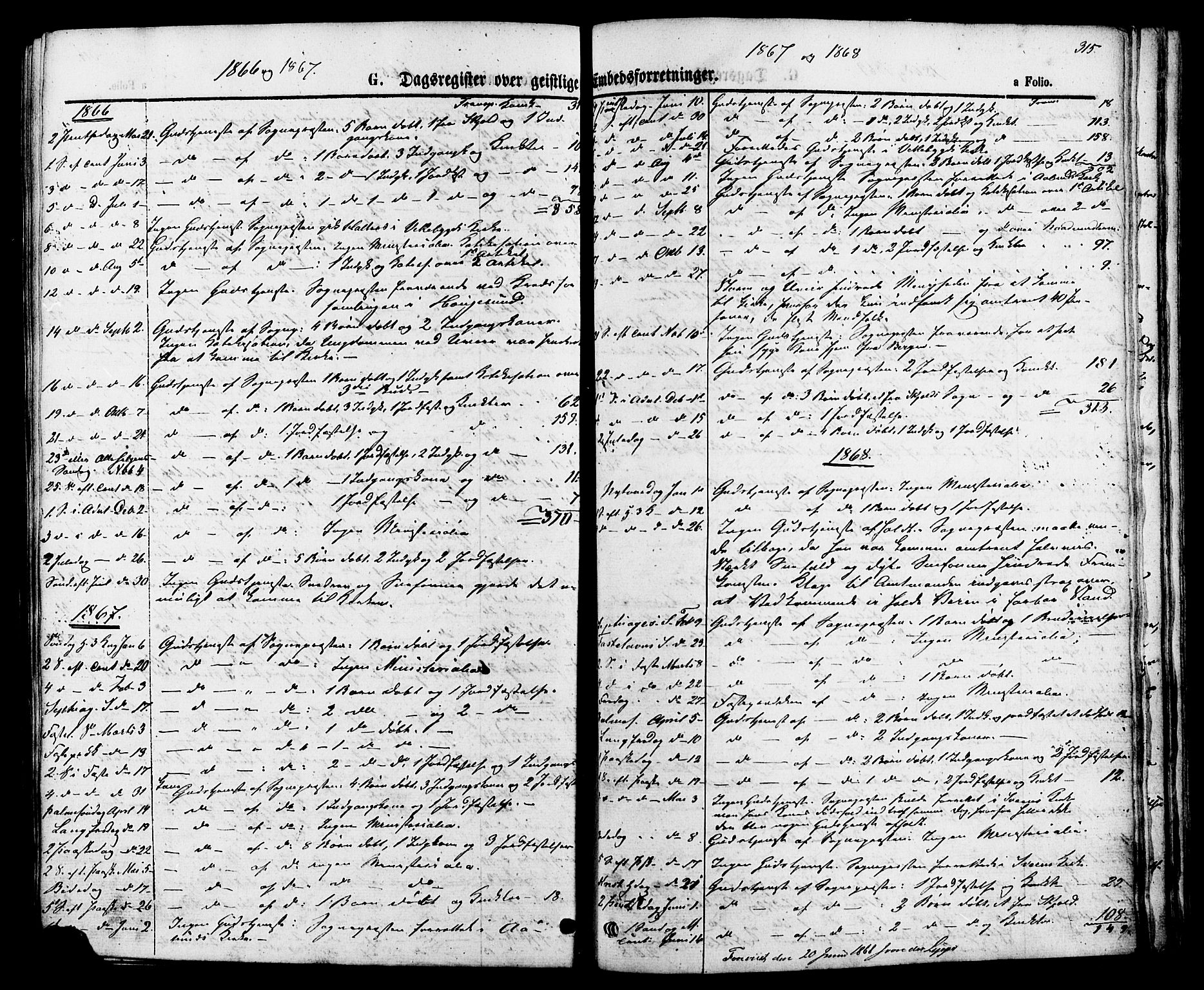 Skjold sokneprestkontor, AV/SAST-A-101847/H/Ha/Haa/L0007: Parish register (official) no. A 7, 1857-1882, p. 315