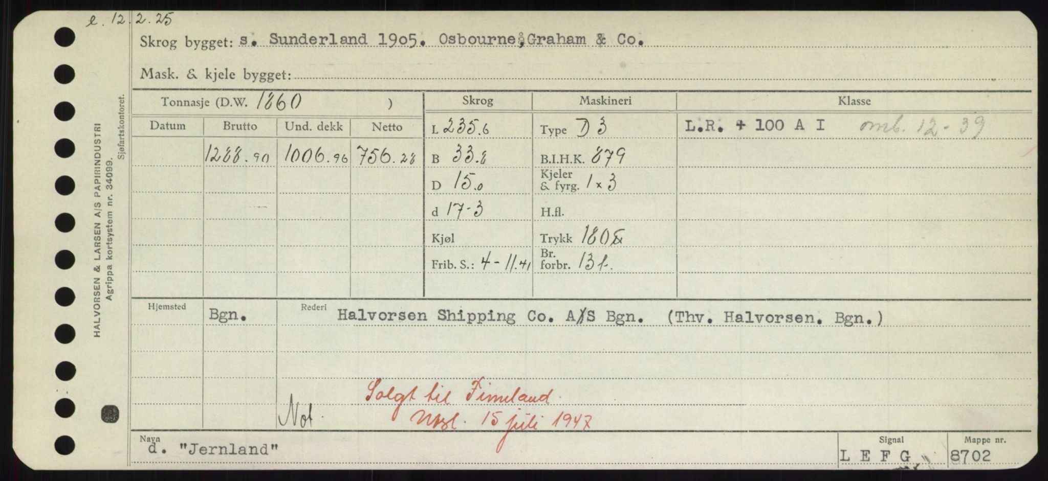 Sjøfartsdirektoratet med forløpere, Skipsmålingen, RA/S-1627/H/Hd/L0019: Fartøy, J, p. 357