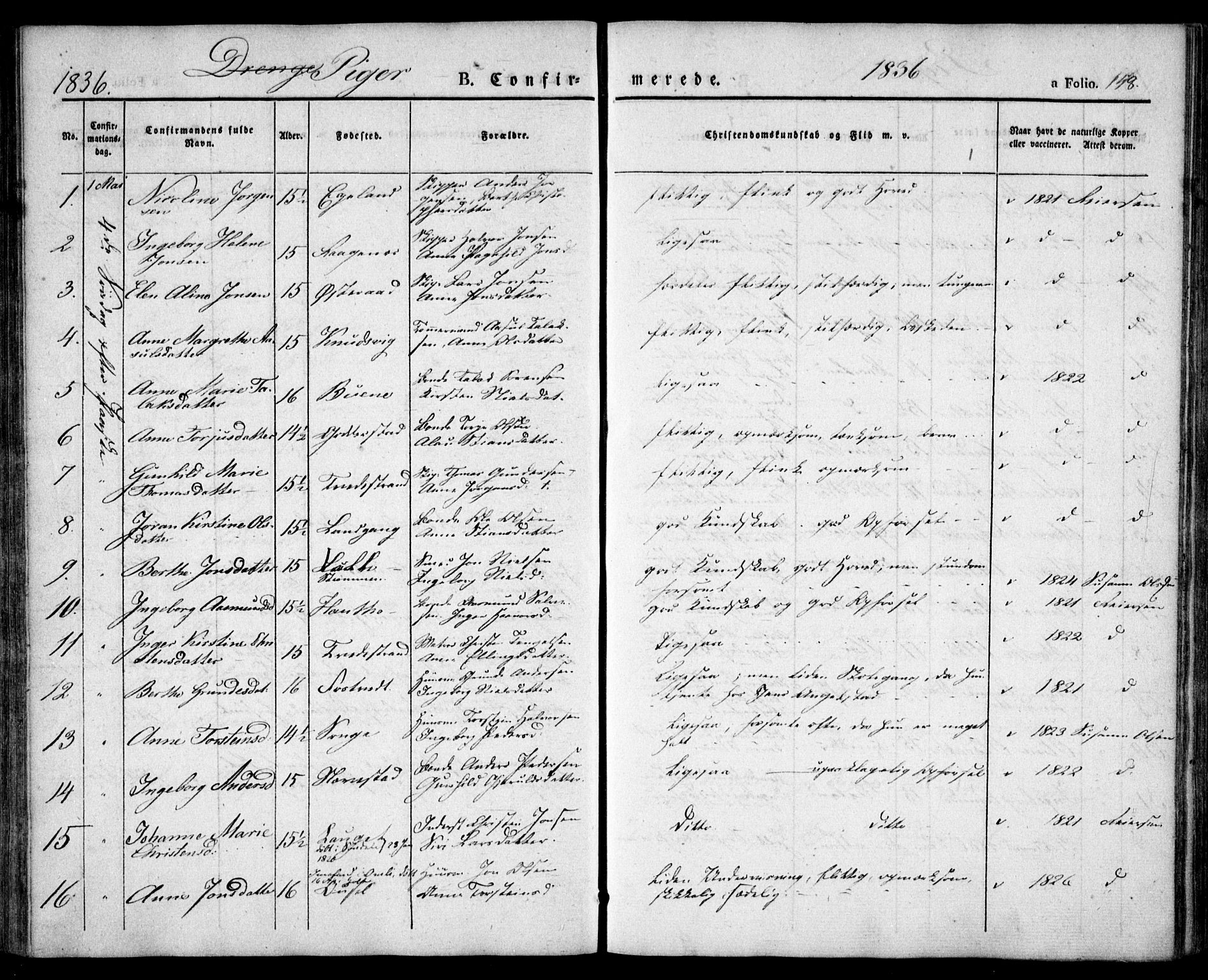 Holt sokneprestkontor, AV/SAK-1111-0021/F/Fa/L0007: Parish register (official) no. A 7, 1836-1848, p. 158