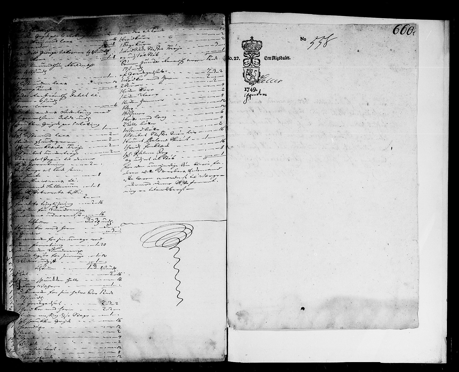 Lister sorenskriveri, AV/SAK-1221-0003/H/Hc/L0031: Skifteprotokoll nr 30a med register, 1748-1752, p. 659b-660a