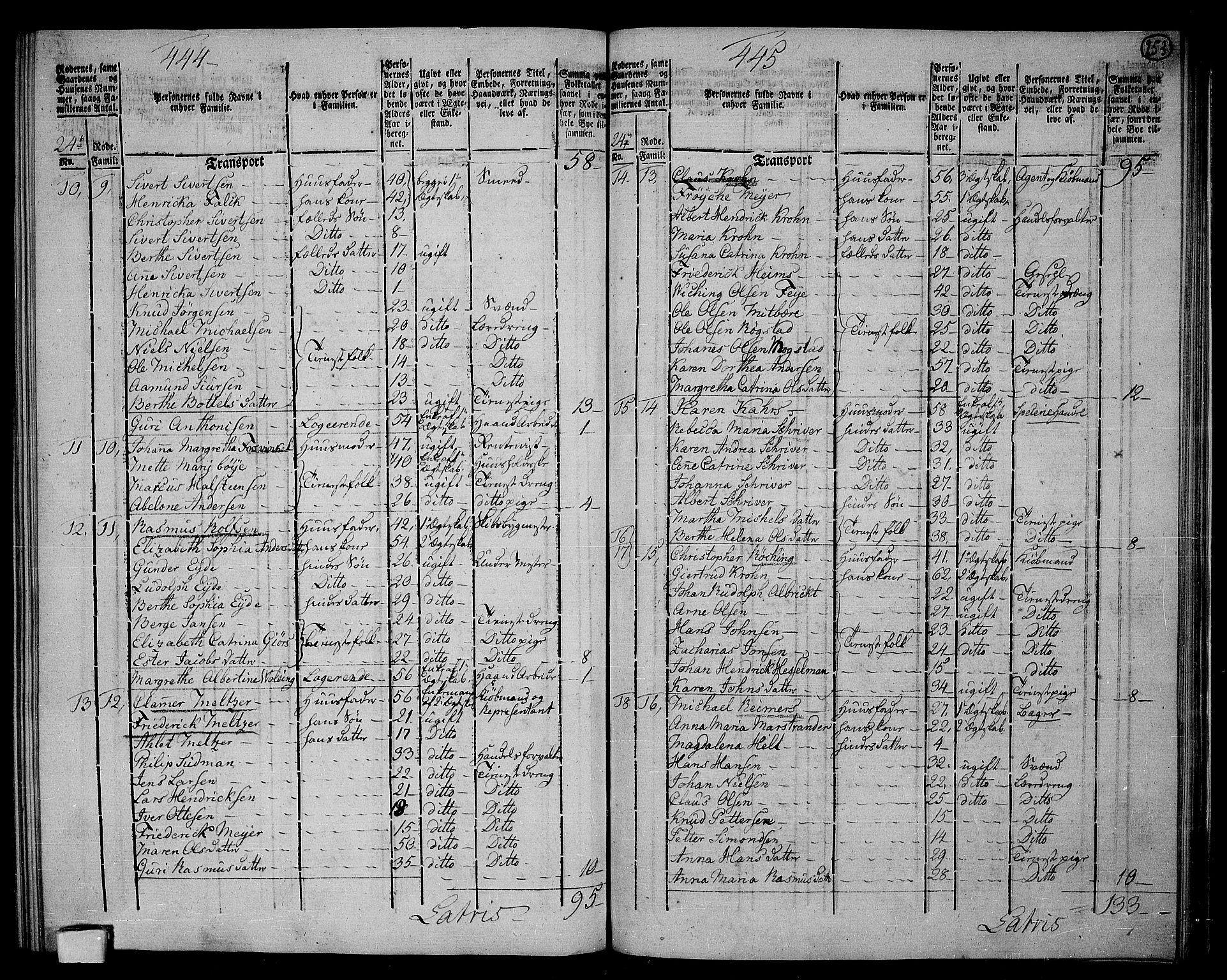 RA, 1801 census for 1301 Bergen, 1801, p. 252b-253a