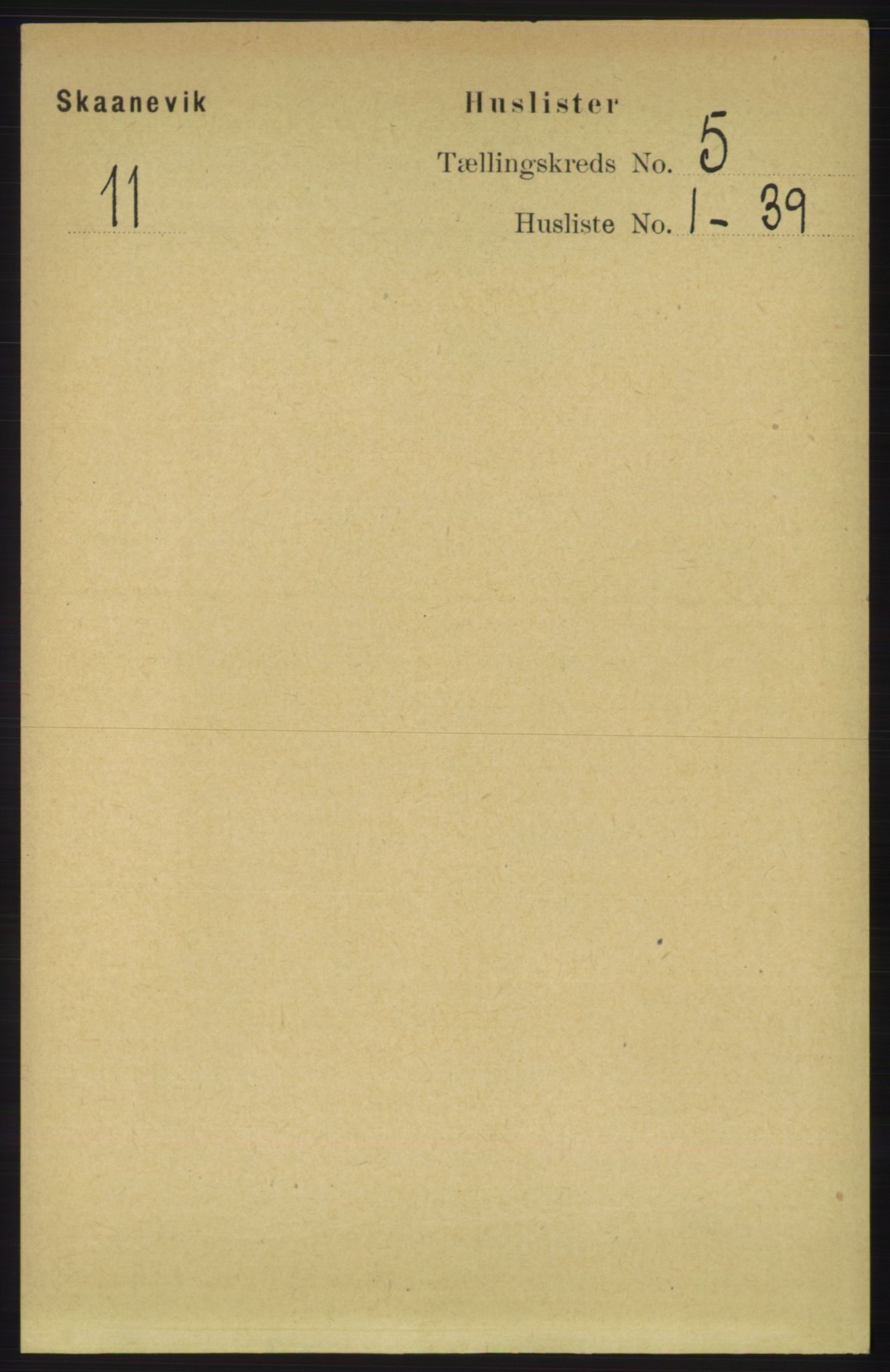 RA, 1891 census for 1212 Skånevik, 1891, p. 1220
