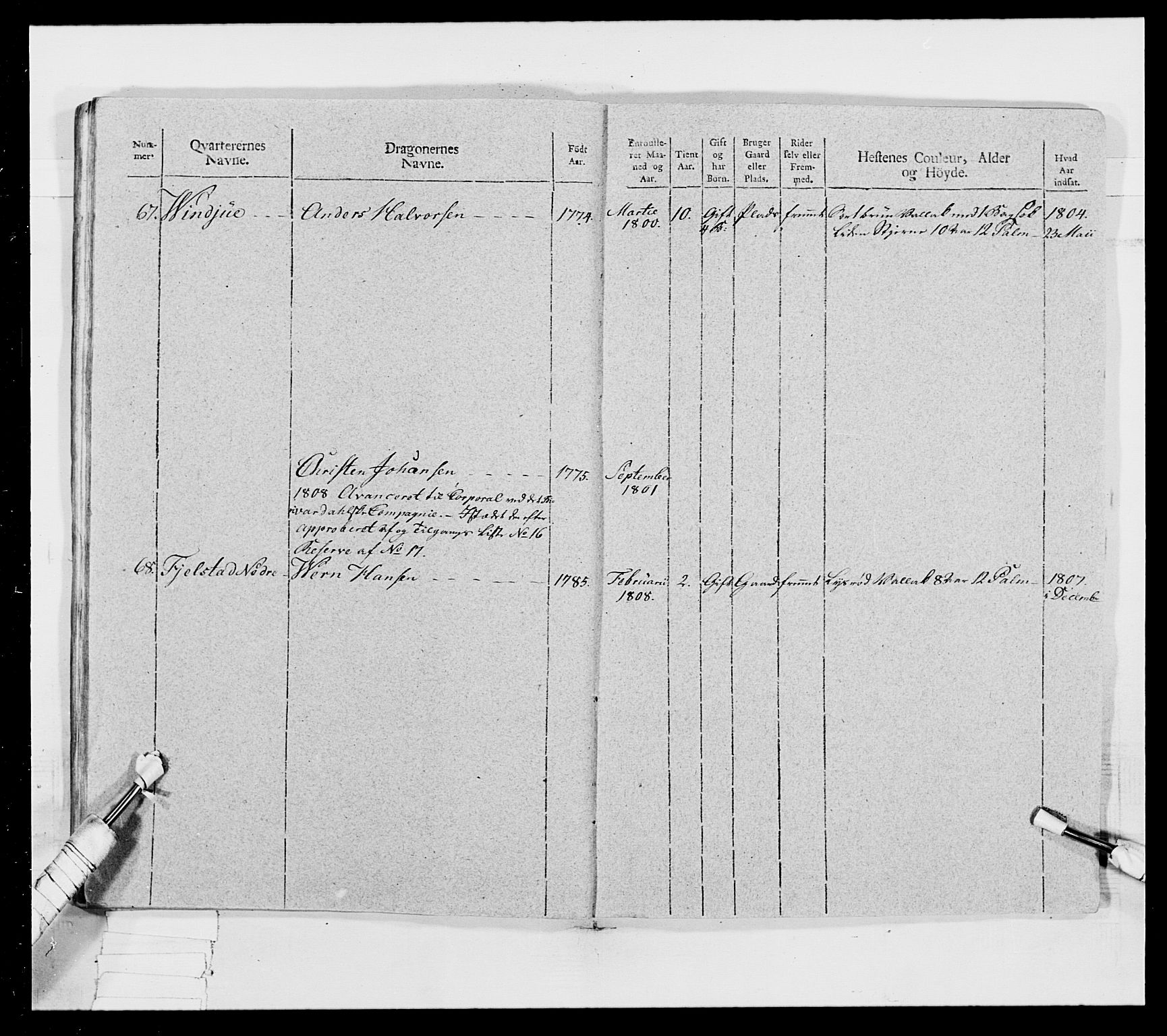 Generalitets- og kommissariatskollegiet, Det kongelige norske kommissariatskollegium, AV/RA-EA-5420/E/Eh/L0018: Opplandske dragonregiment, 1810-1811, p. 486