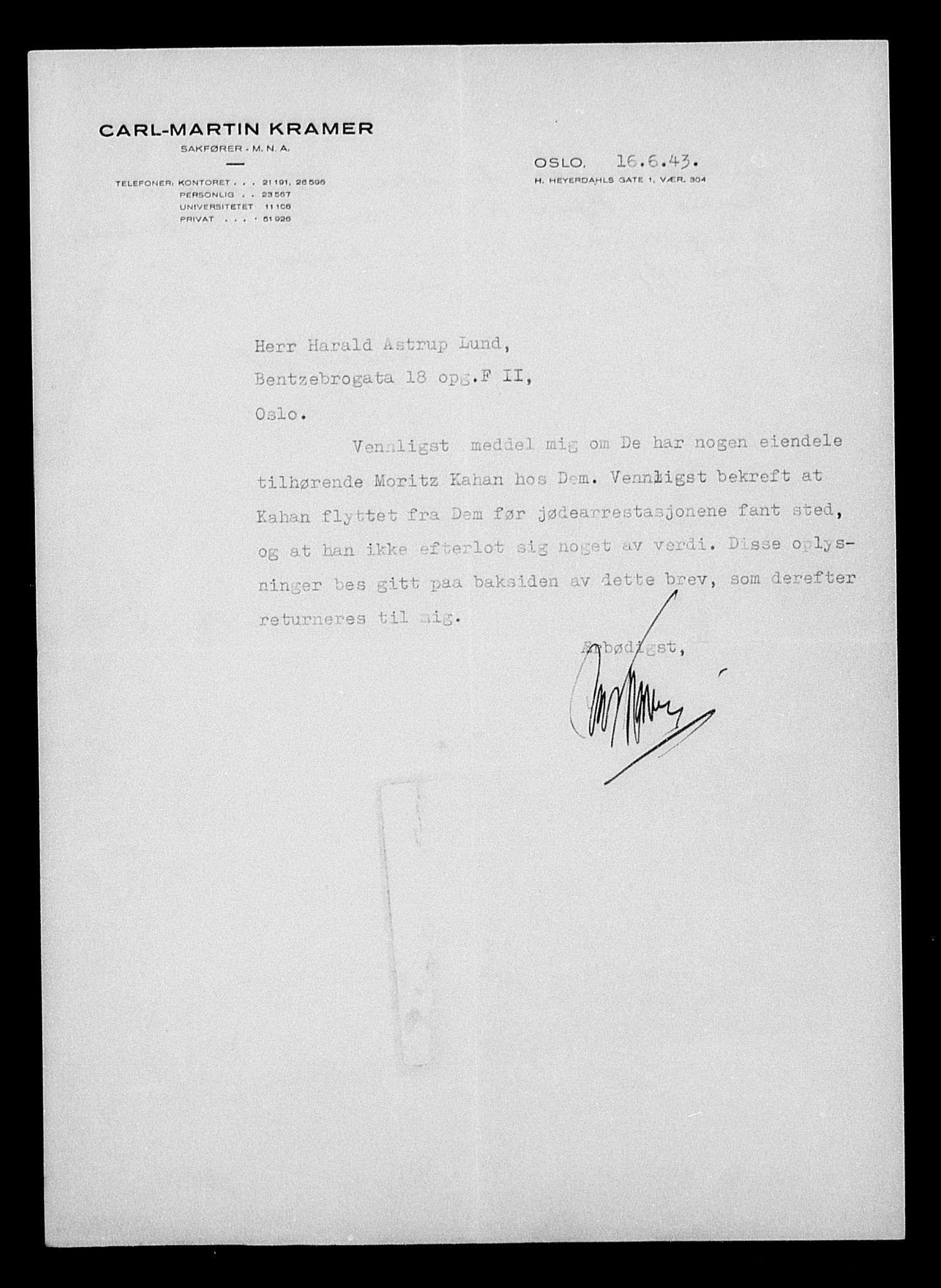 Justisdepartementet, Tilbakeføringskontoret for inndratte formuer, AV/RA-S-1564/H/Hc/Hcc/L0948: --, 1945-1947, p. 423