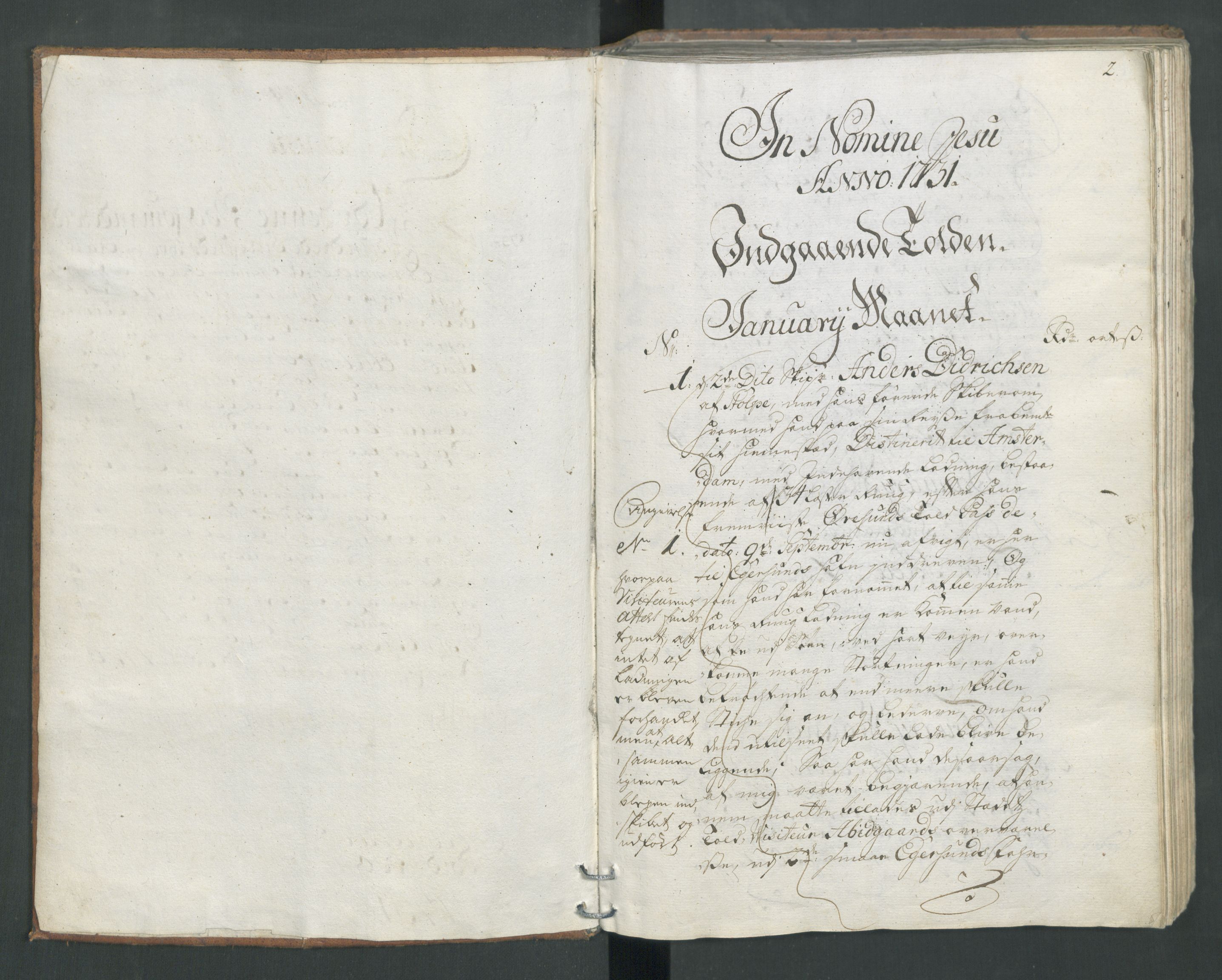 Generaltollkammeret, tollregnskaper, AV/RA-EA-5490/R22/L0011/0001: Tollregnskaper Stavanger / Hovedtollbok, 1731, p. 1b-2a