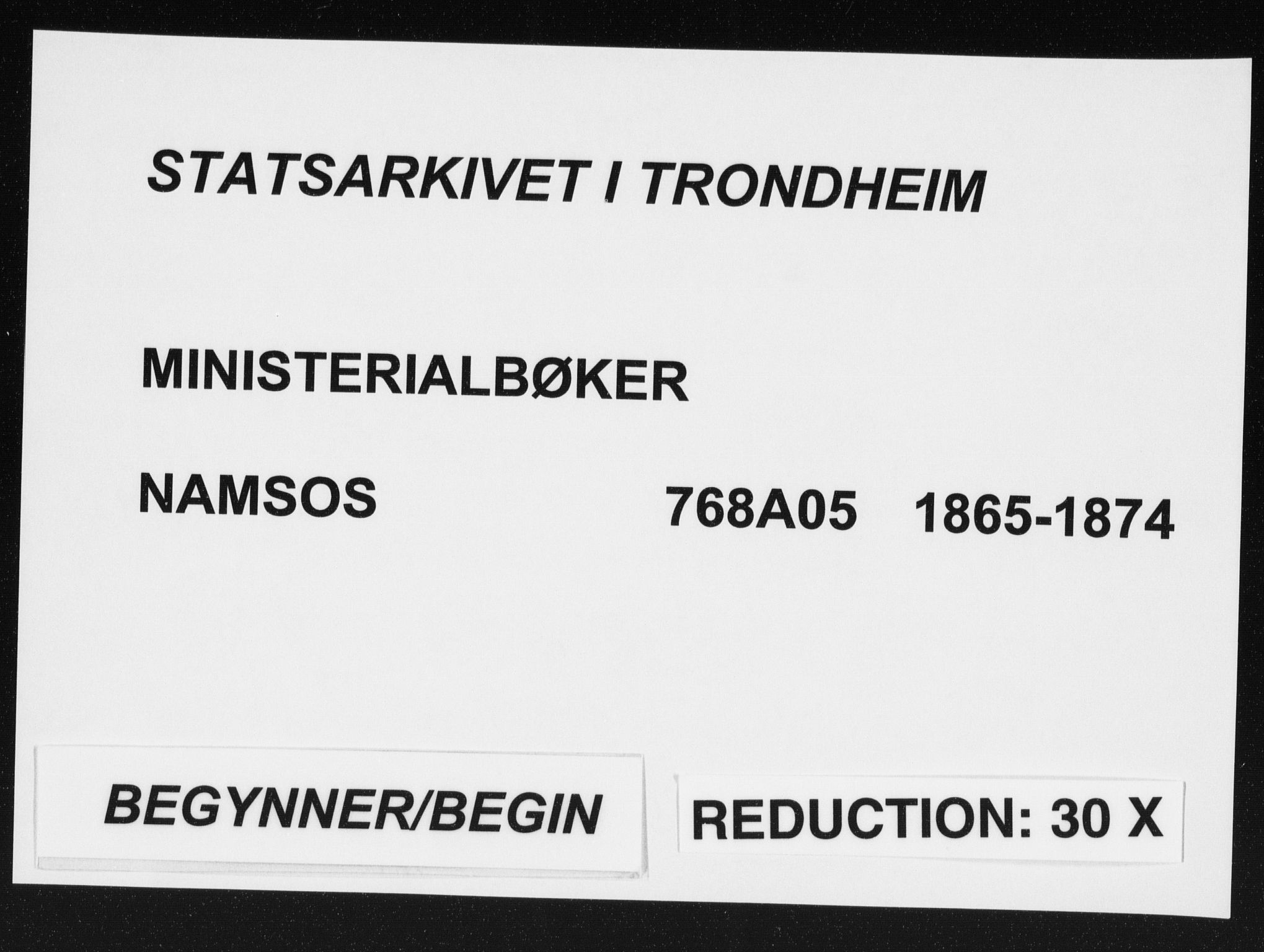 Ministerialprotokoller, klokkerbøker og fødselsregistre - Nord-Trøndelag, AV/SAT-A-1458/768/L0570: Parish register (official) no. 768A05, 1865-1874