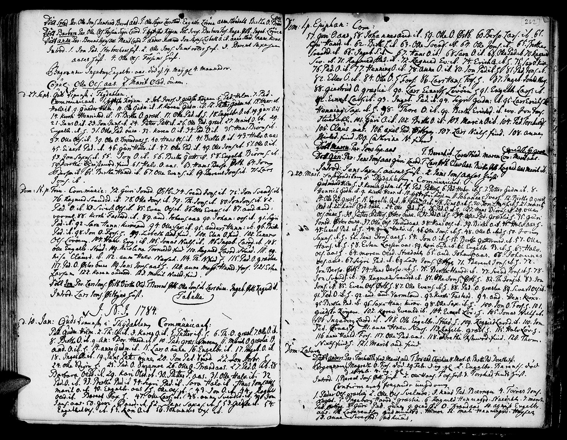 Ministerialprotokoller, klokkerbøker og fødselsregistre - Sør-Trøndelag, SAT/A-1456/695/L1139: Parish register (official) no. 695A02 /2, 1776-1790, p. 262