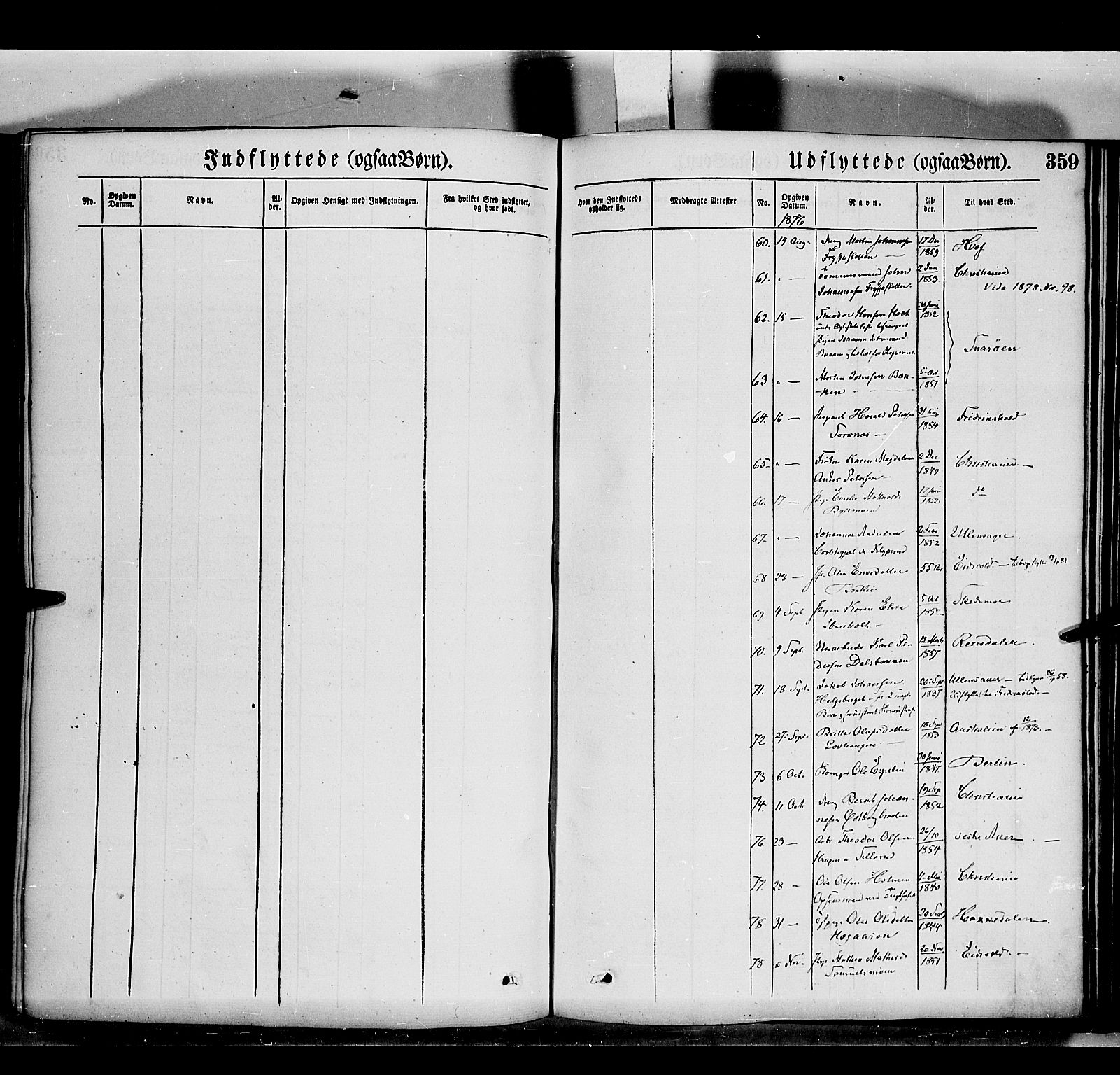Grue prestekontor, SAH/PREST-036/H/Ha/Haa/L0011: Parish register (official) no. 11, 1873-1880, p. 359