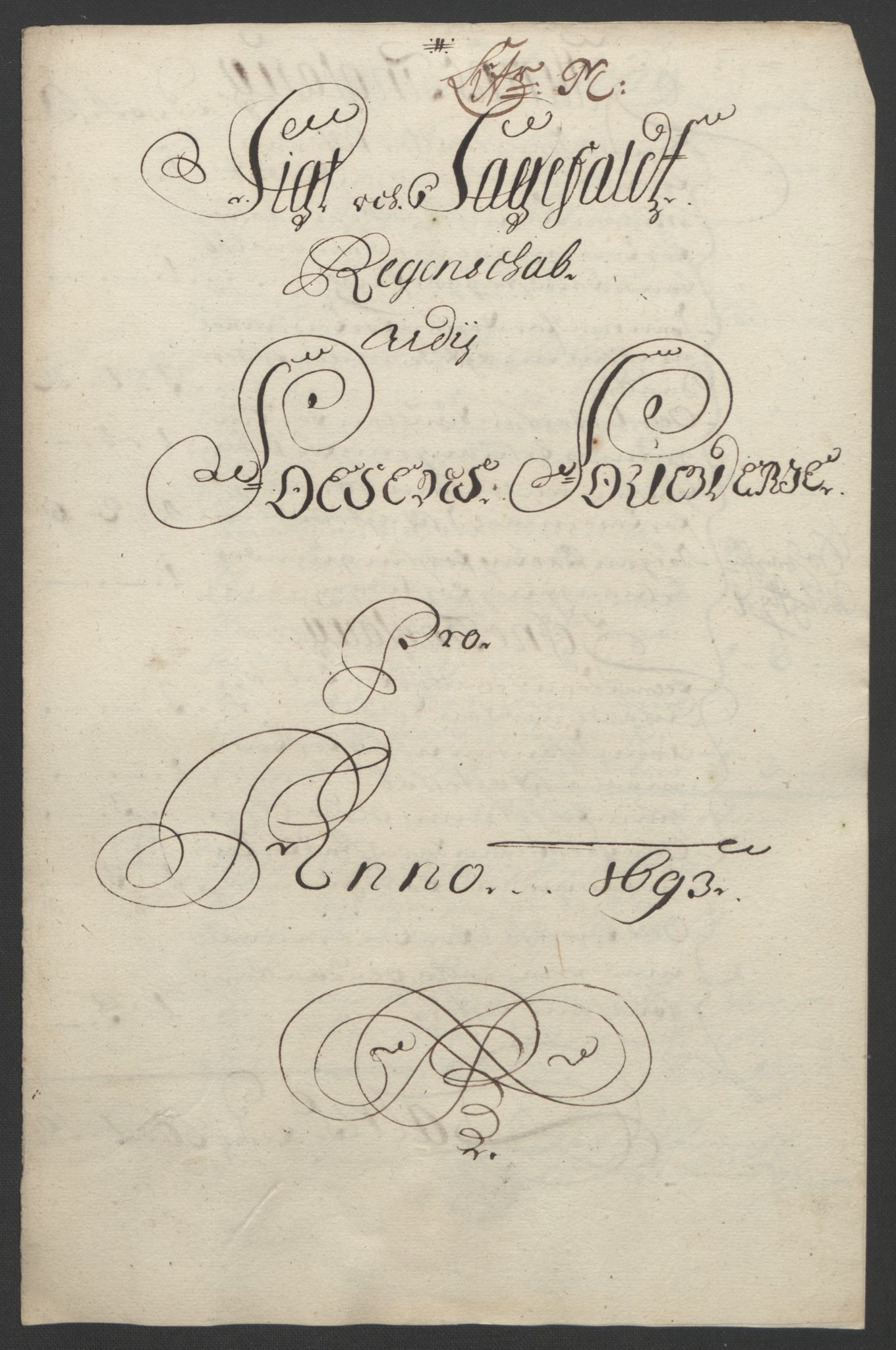Rentekammeret inntil 1814, Reviderte regnskaper, Fogderegnskap, RA/EA-4092/R57/L3849: Fogderegnskap Fosen, 1692-1693, p. 554