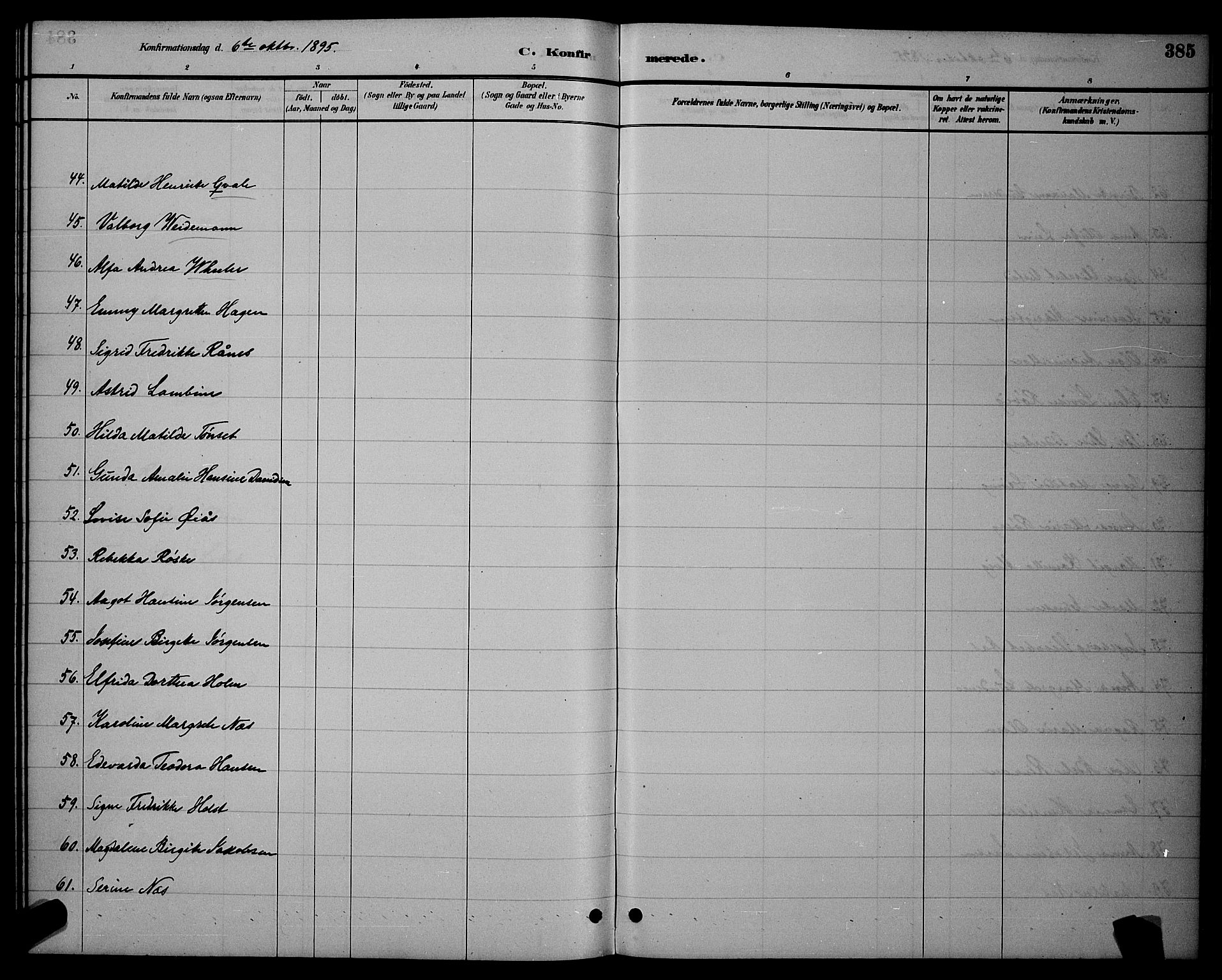 Ministerialprotokoller, klokkerbøker og fødselsregistre - Sør-Trøndelag, AV/SAT-A-1456/604/L0222: Parish register (copy) no. 604C05, 1886-1895, p. 385