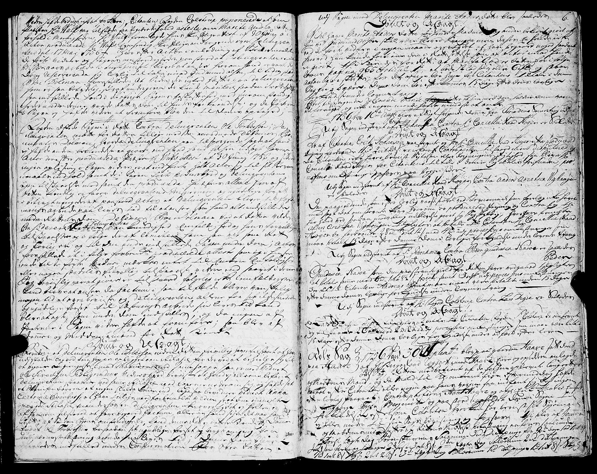 Strinda og Selbu sorenskriveri, AV/SAT-A-0015/1/1A/L0012: Tingbok 11, 1756-1772, p. 5b-6a