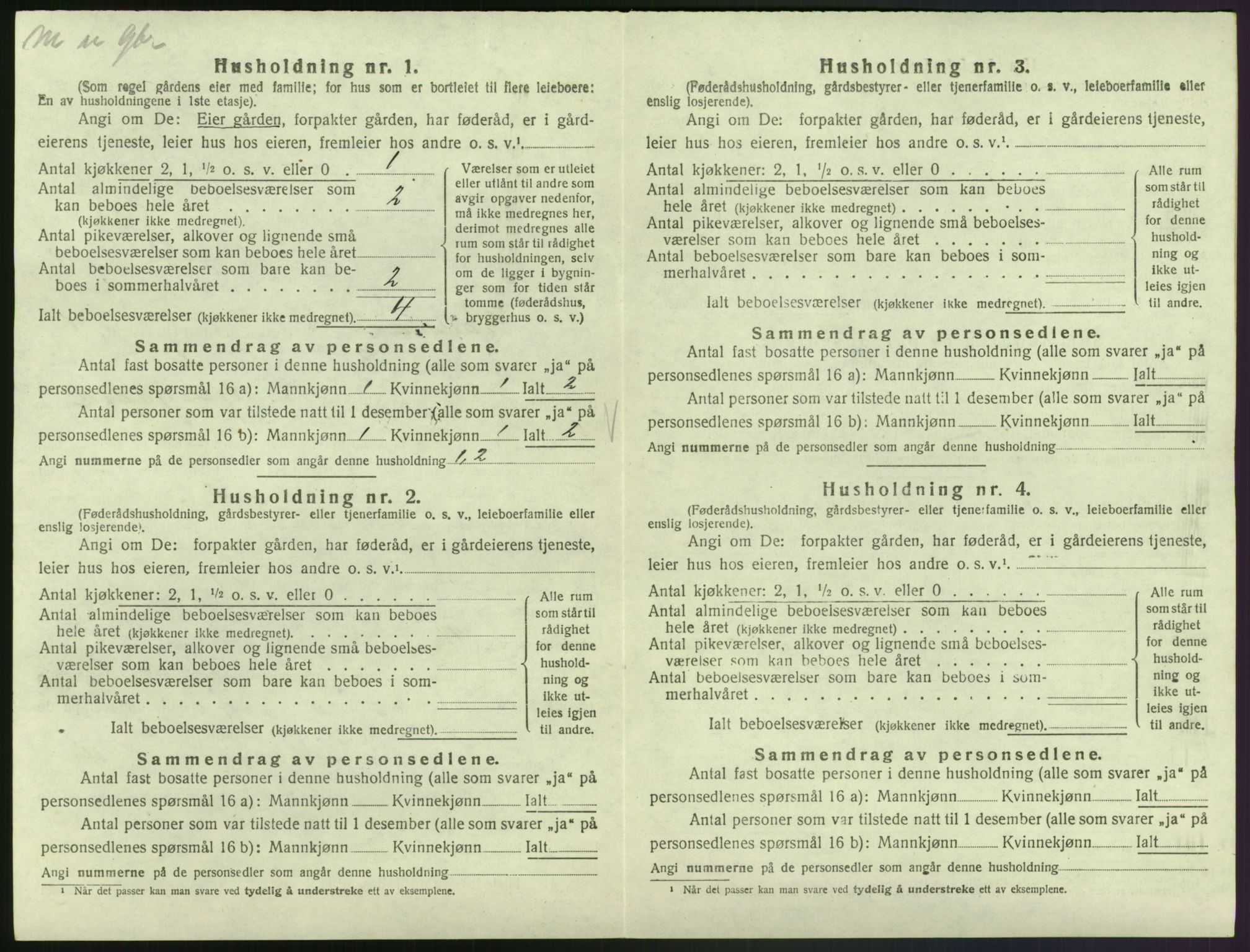 SAK, 1920 census for Laudal, 1920, p. 41