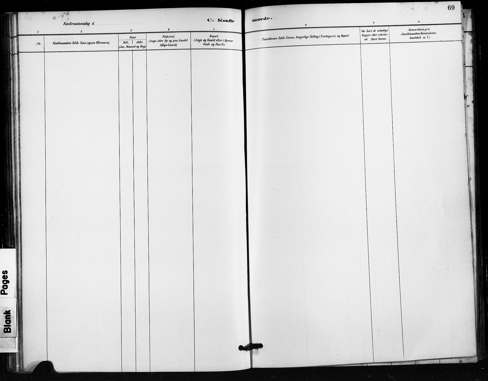 Håland sokneprestkontor, AV/SAST-A-101802/001/30BA/L0011: Parish register (official) no. A 10, 1883-1900, p. 69