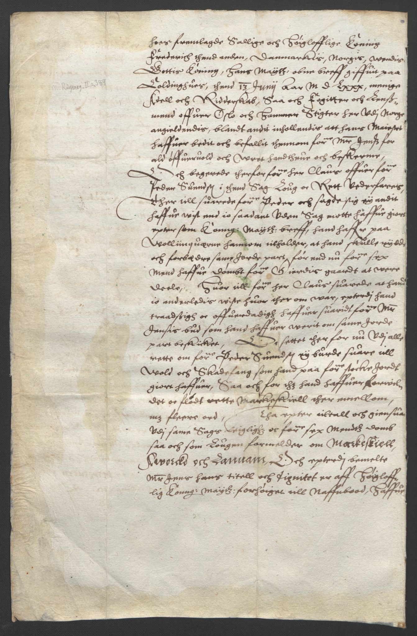 Oslo stiftsdireksjon, AV/SAO-A-11085/G/Gb/L0001: Bispestolens dokumenter, 1584-1612, p. 100