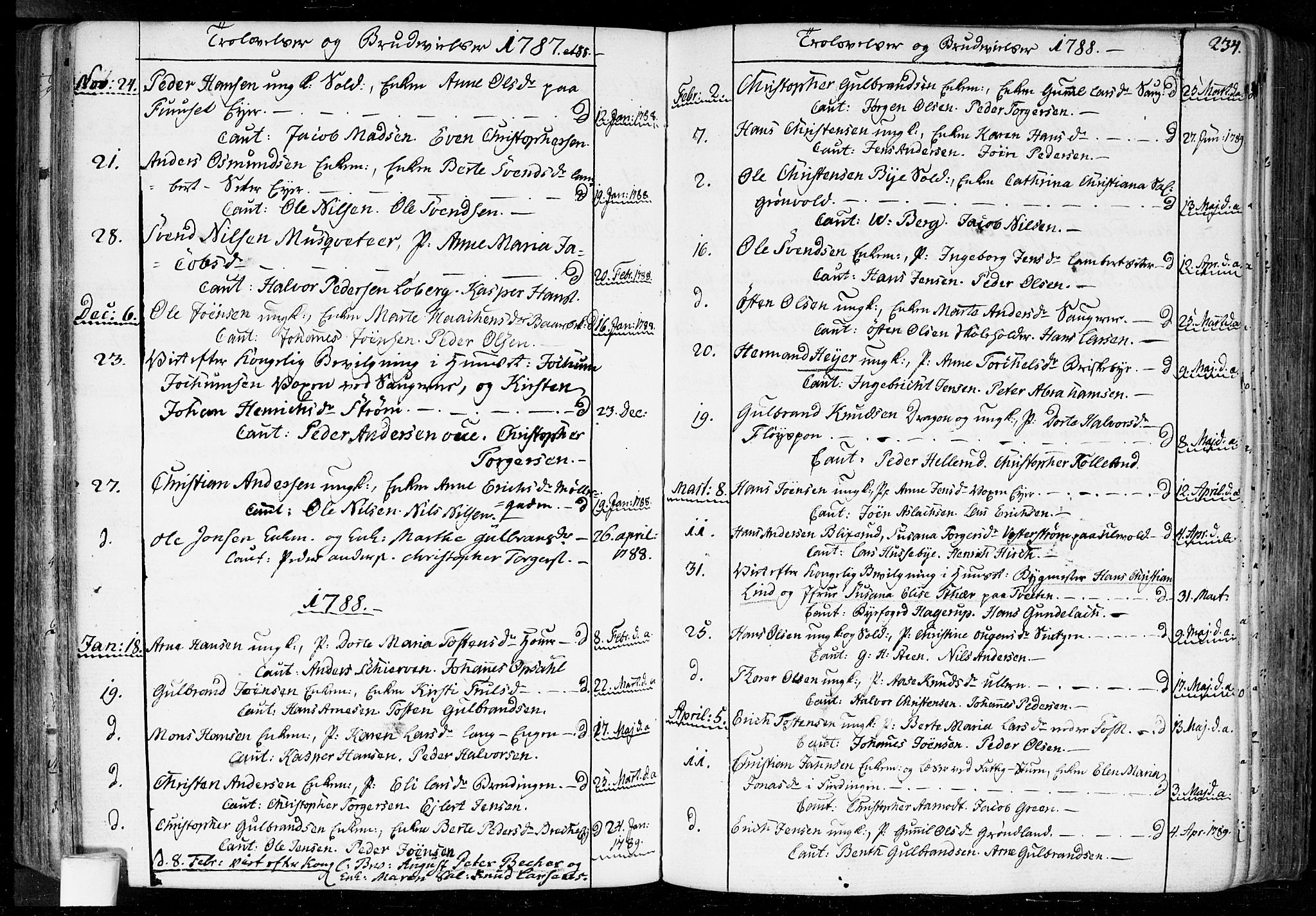Aker prestekontor kirkebøker, SAO/A-10861/F/L0010: Parish register (official) no. 10, 1786-1809, p. 234