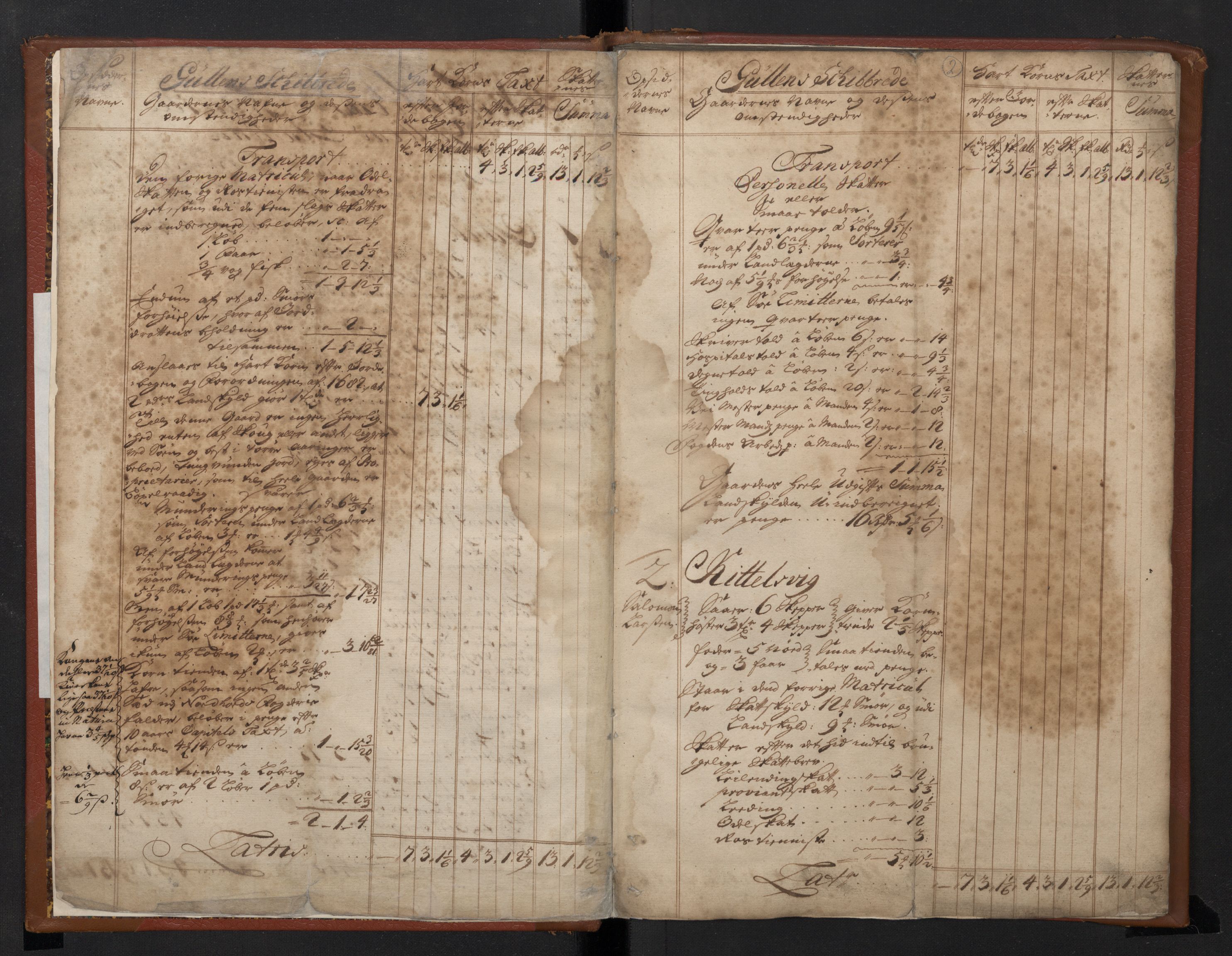 Rentekammeret inntil 1814, Realistisk ordnet avdeling, RA/EA-4070/N/Nb/Nbf/L0138: Gulen skipreide, prøvematrikkel, 1721, p. 5