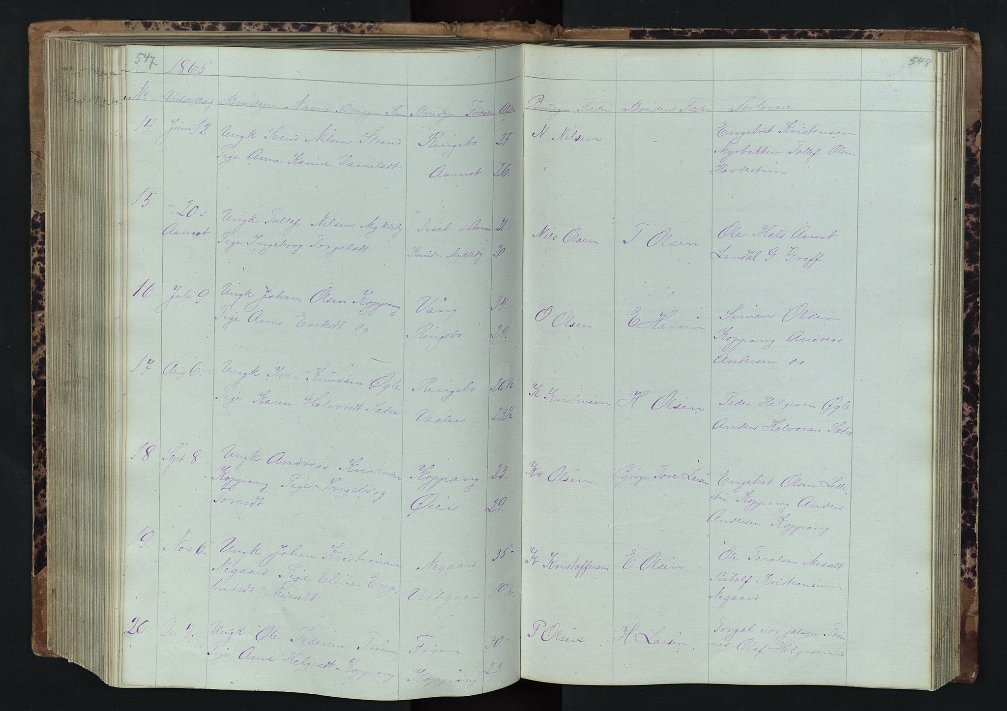 Stor-Elvdal prestekontor, AV/SAH-PREST-052/H/Ha/Hab/L0001: Parish register (copy) no. 1 /1, 1860-1894, p. 547-548