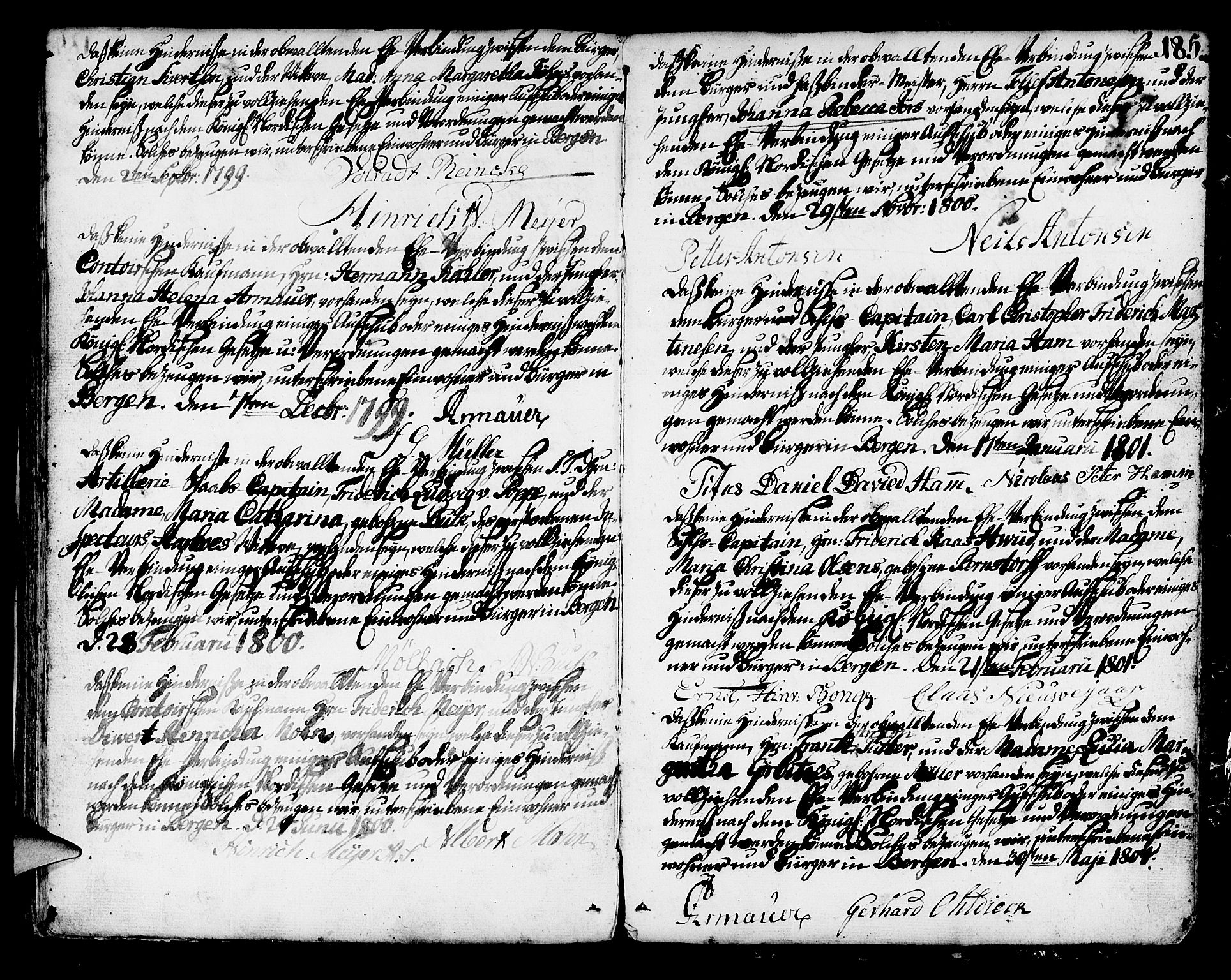 Mariakirken Sokneprestembete, SAB/A-76901/H/Haa/L0003: Parish register (official) no. A 3, 1786-1815, p. 184