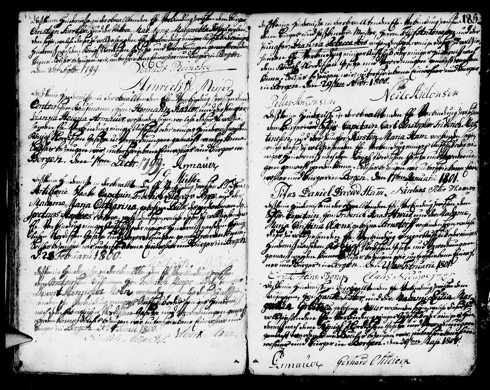 Mariakirken Sokneprestembete, AV/SAB-A-76901/H/Haa/L0003: Parish register (official) no. A 3, 1786-1815, p. 184