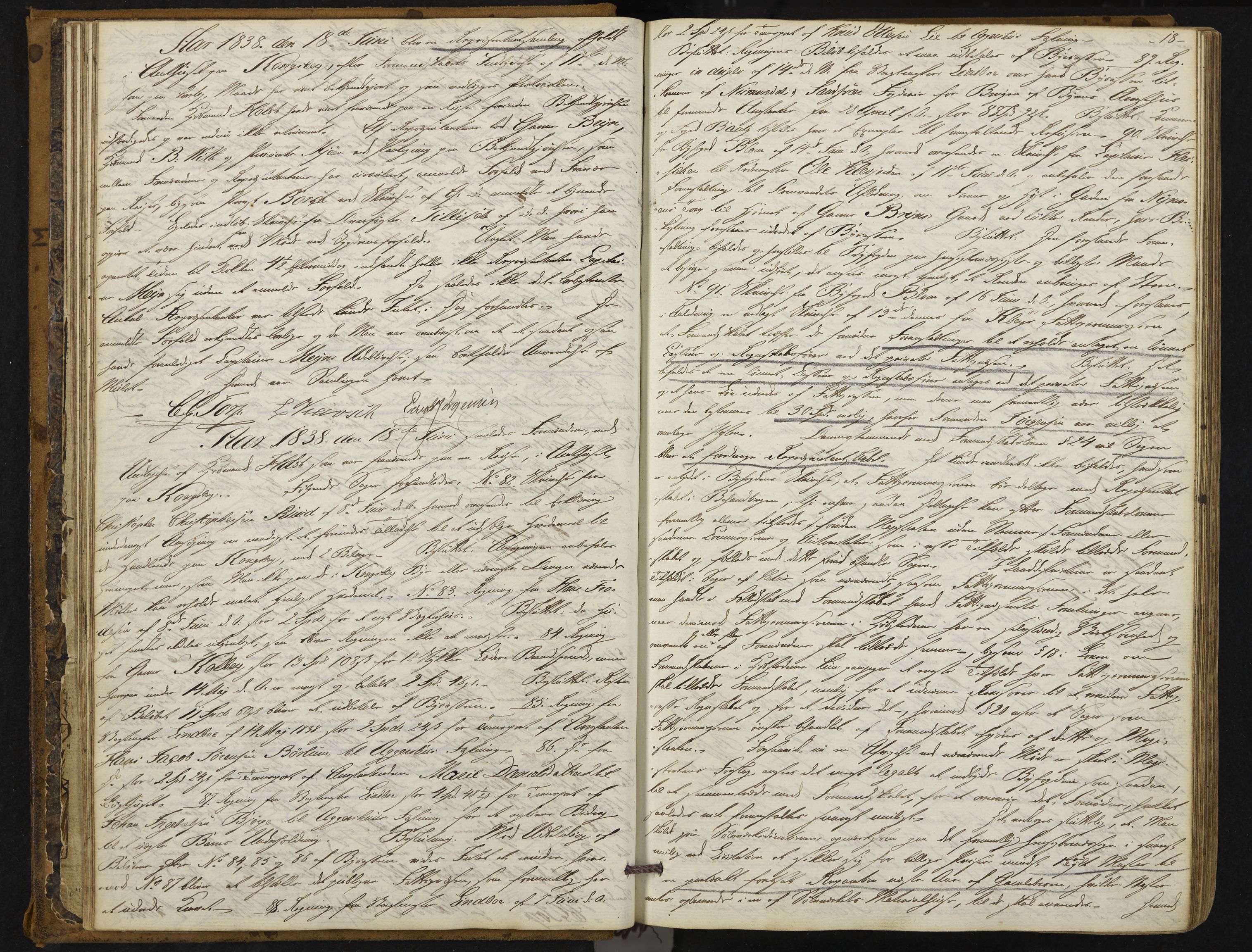 Kongsberg formannskap og sentraladministrasjon, IKAK/0604021-1/A/L0001: Møtebok med register, 1837-1849, p. 18