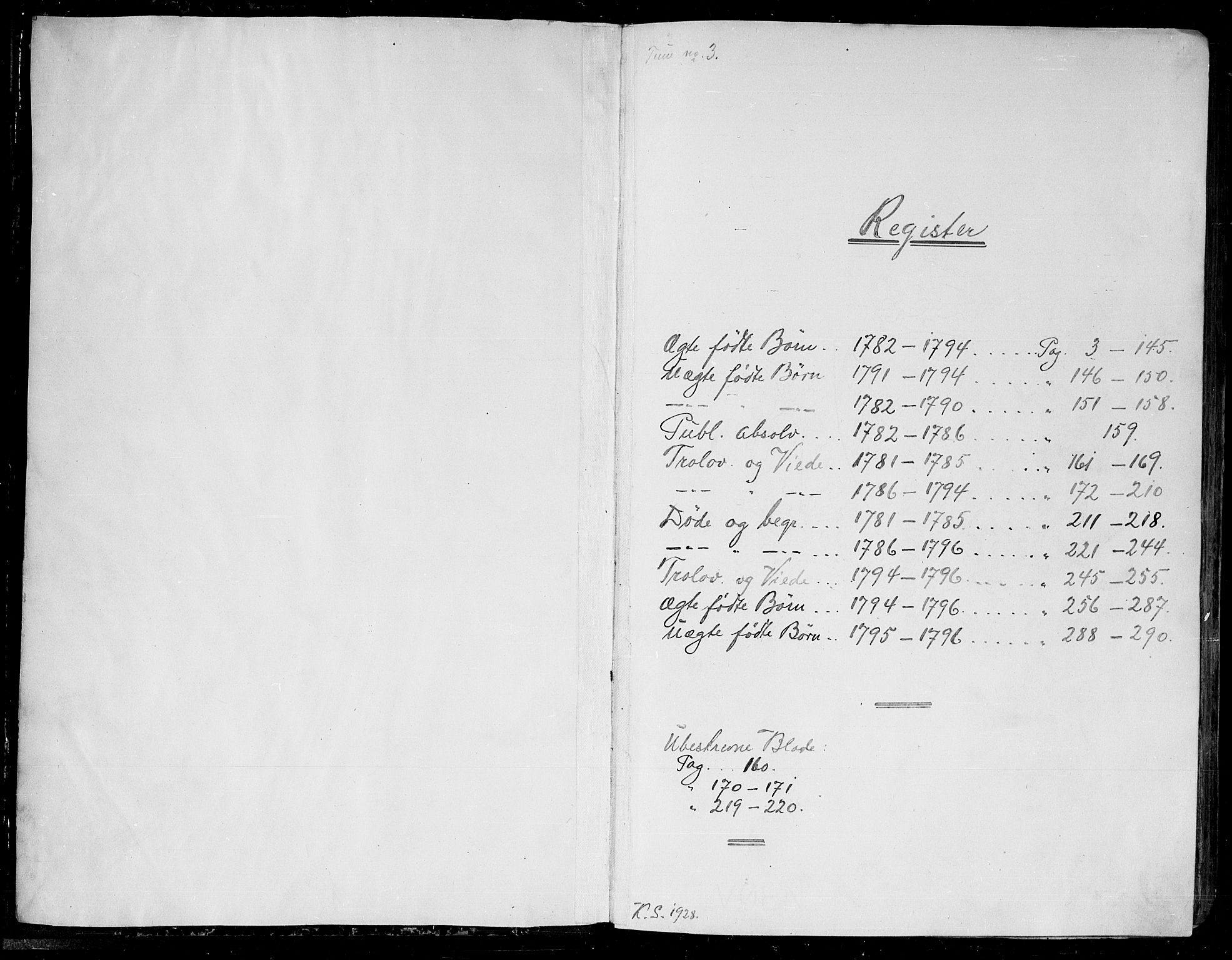 Tune prestekontor Kirkebøker, SAO/A-2007/F/Fa/L0003: Parish register (official) no. 3, 1781-1796