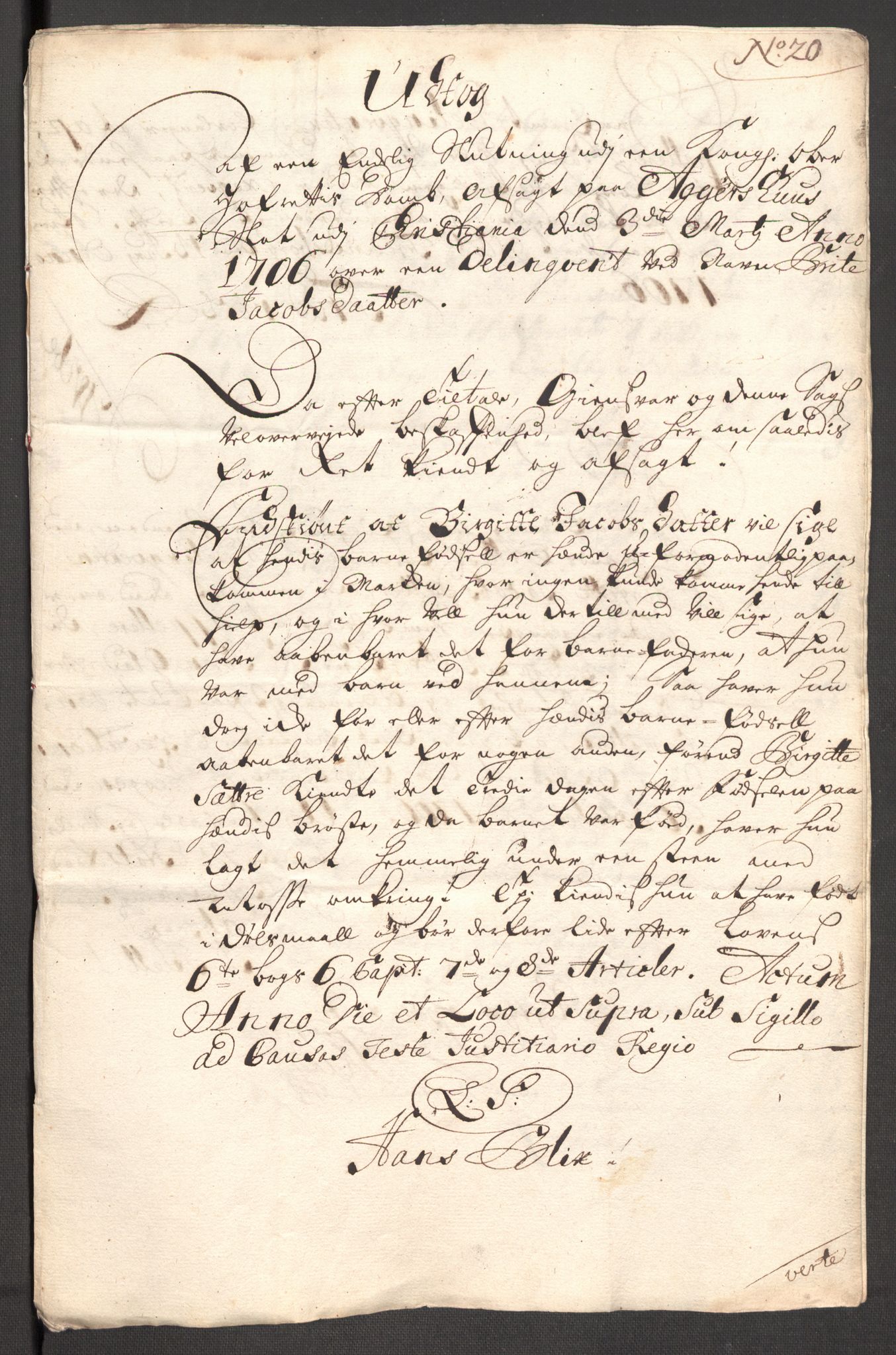 Rentekammeret inntil 1814, Reviderte regnskaper, Fogderegnskap, AV/RA-EA-4092/R51/L3188: Fogderegnskap Nordhordland og Voss, 1706-1707, p. 58