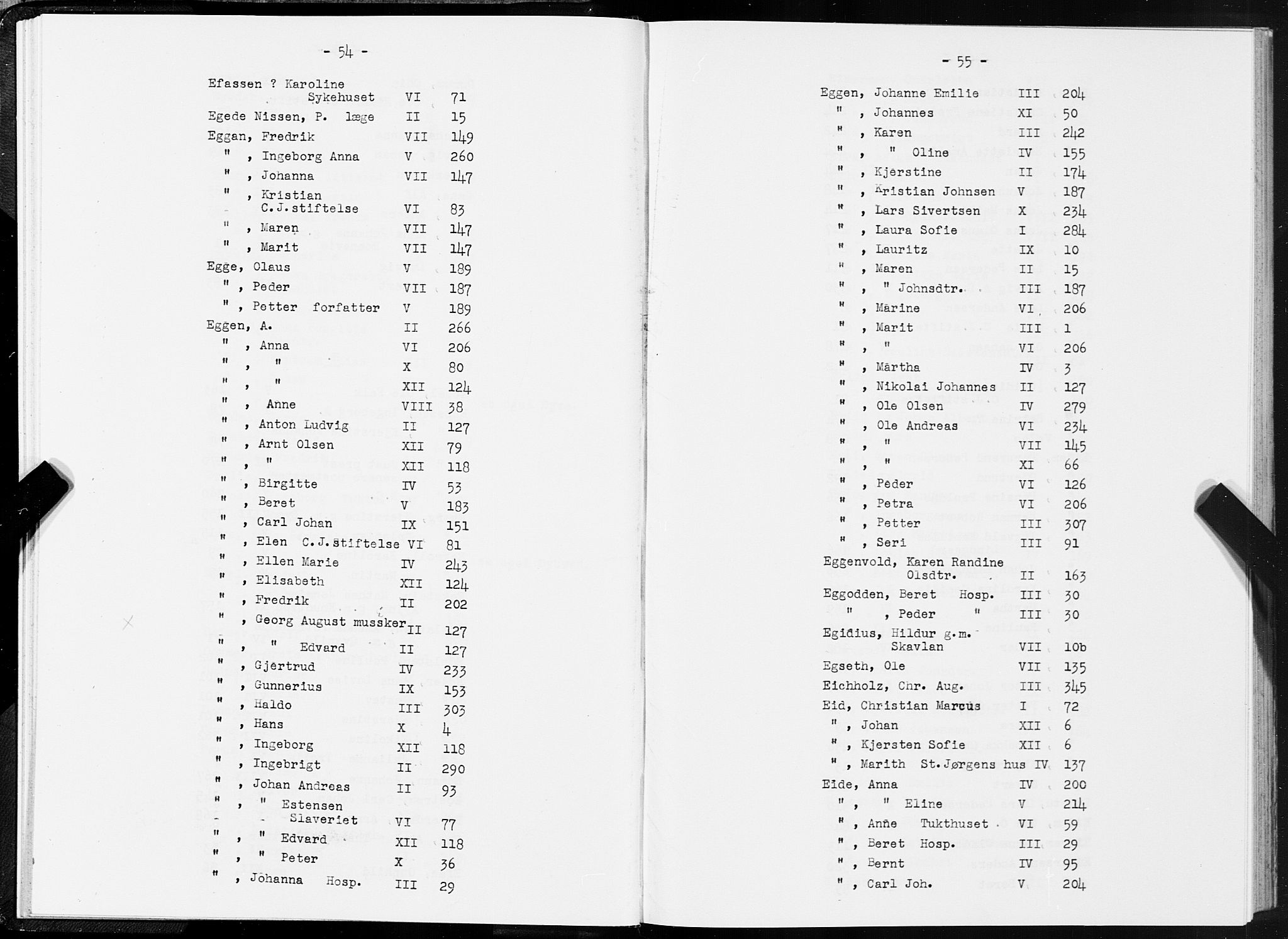 SAT, 1875 census for 1601 Trondheim, 1875, p. 54-55