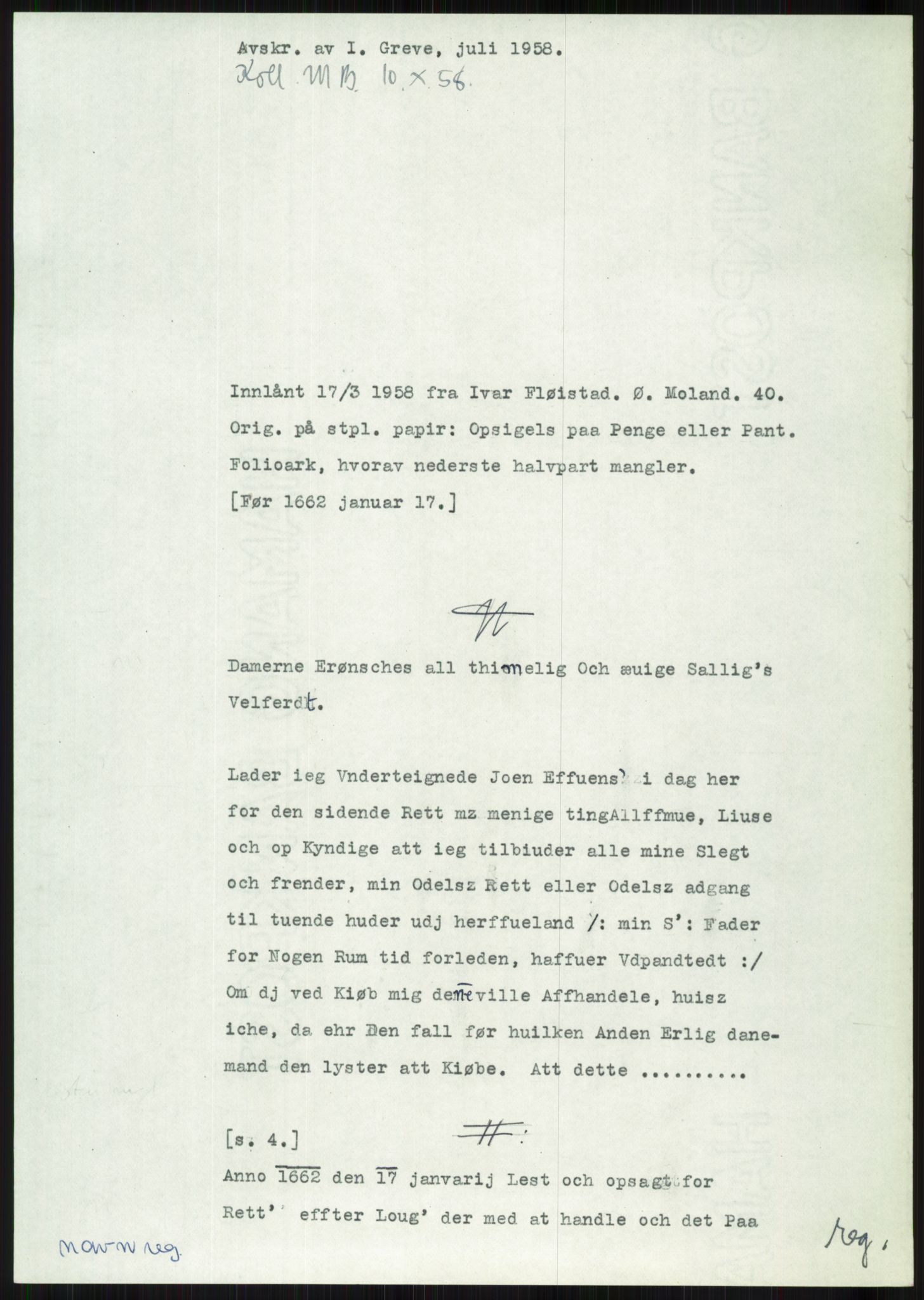 Samlinger til kildeutgivelse, Diplomavskriftsamlingen, AV/RA-EA-4053/H/Ha, p. 2126