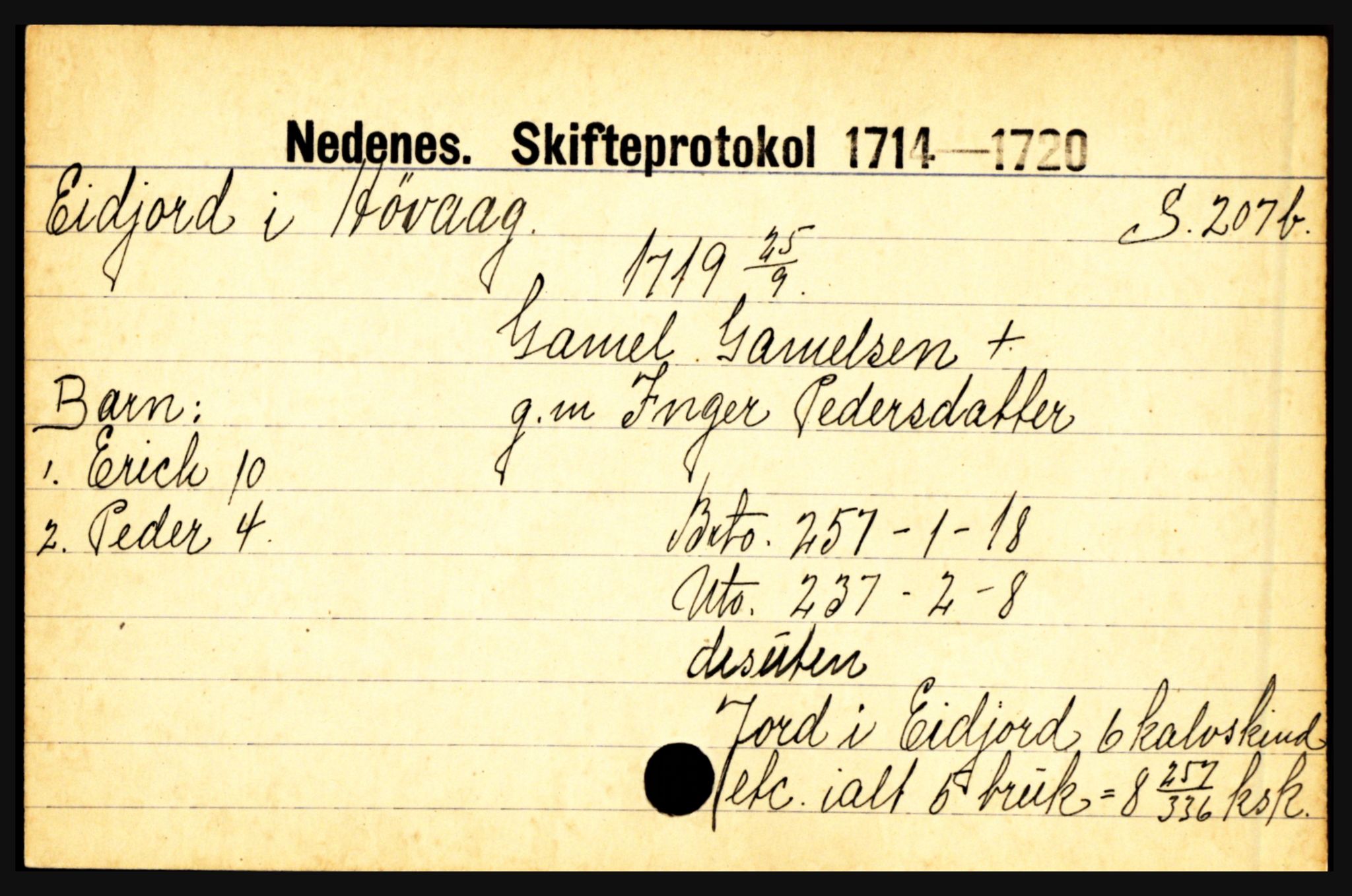 Nedenes sorenskriveri før 1824, AV/SAK-1221-0007/H, p. 5741