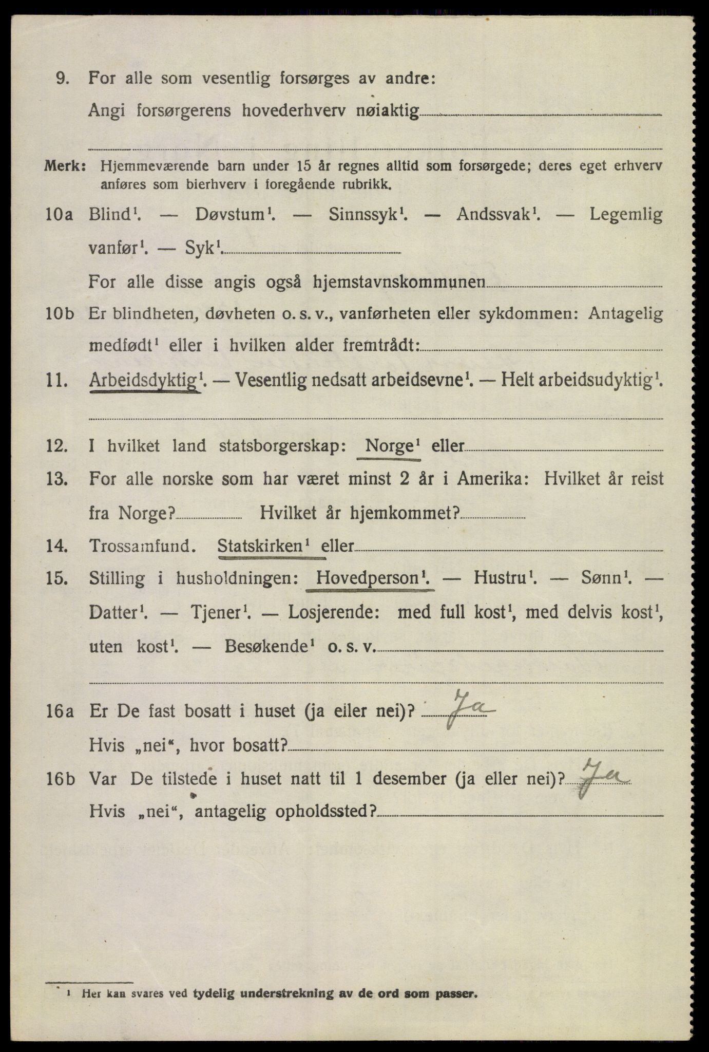 SAKO, 1920 census for Flesberg, 1920, p. 4492