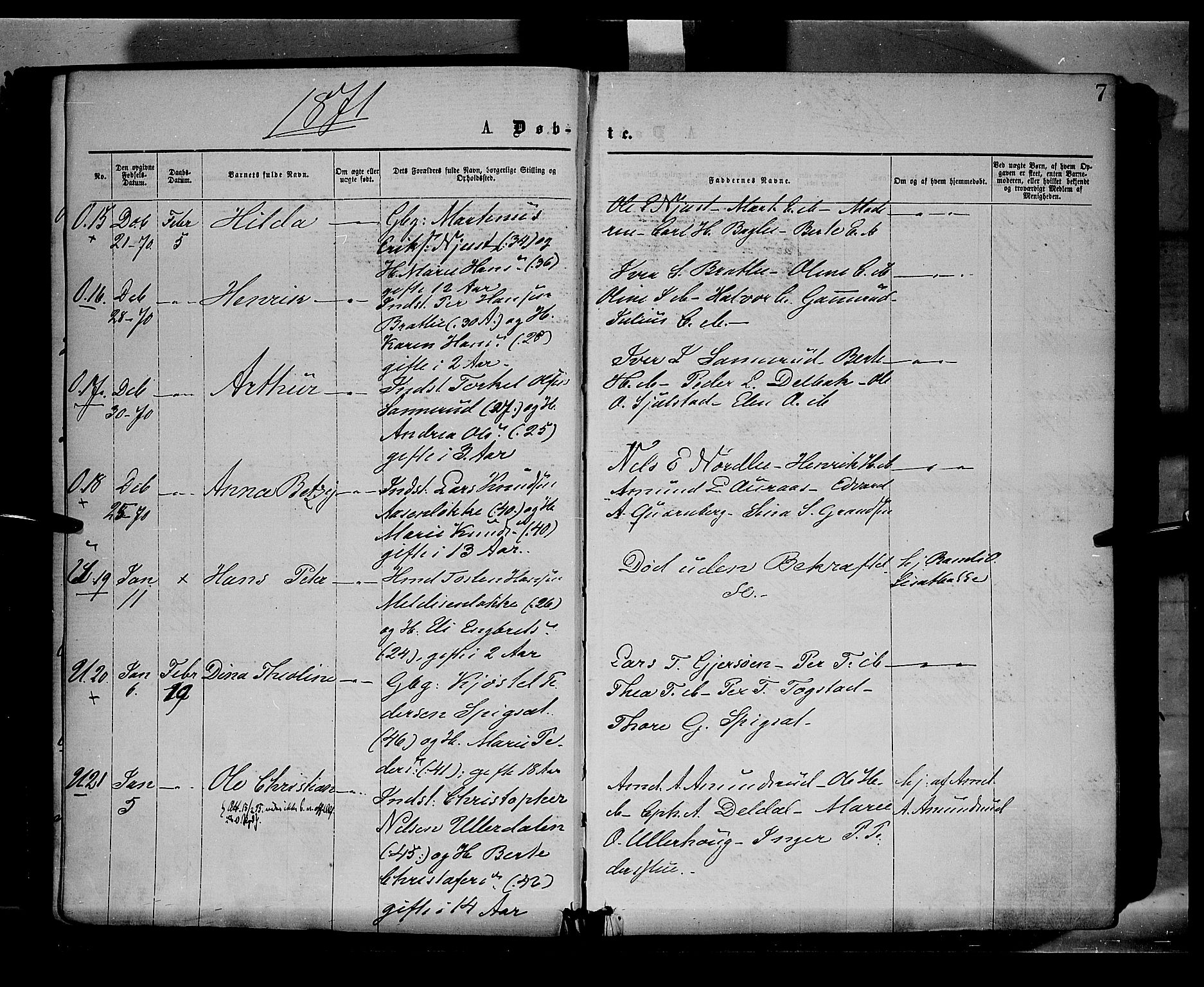 Sør-Odal prestekontor, AV/SAH-PREST-030/H/Ha/Haa/L0004: Parish register (official) no. 4, 1870-1875, p. 7