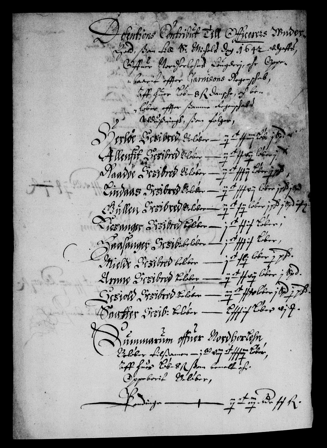 Rentekammeret inntil 1814, Reviderte regnskaper, Lensregnskaper, AV/RA-EA-5023/R/Rb/Rbt/L0095: Bergenhus len, 1642-1644
