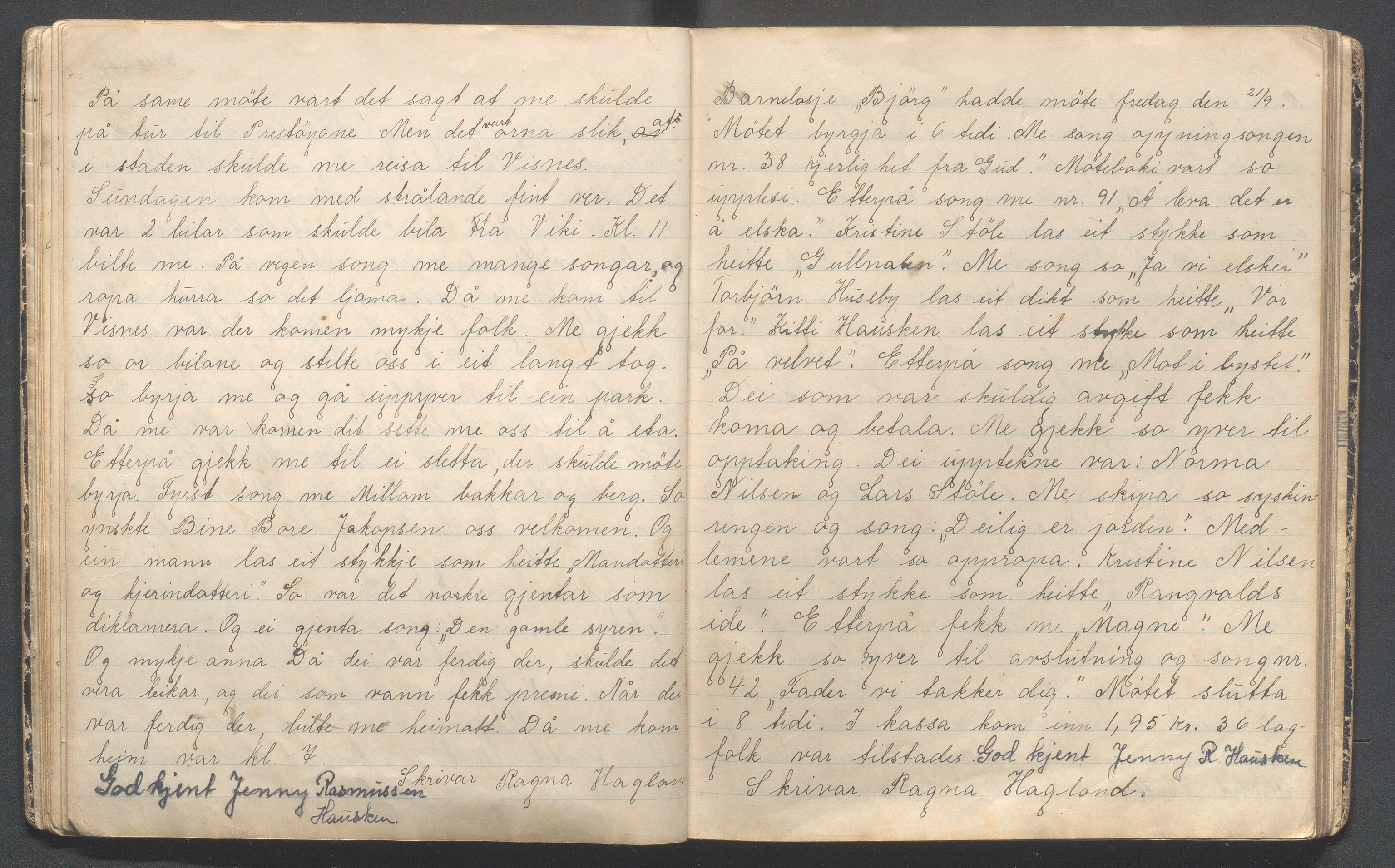 Karmøy kommune - PA 5, IOGT barnelosje «Bjørg» nr. 413 (Torvastad), IKAR/A-12/A/L0001: Møtebok for barnelosje "Bjørg" nr. 713, 1935-1946, p. 10