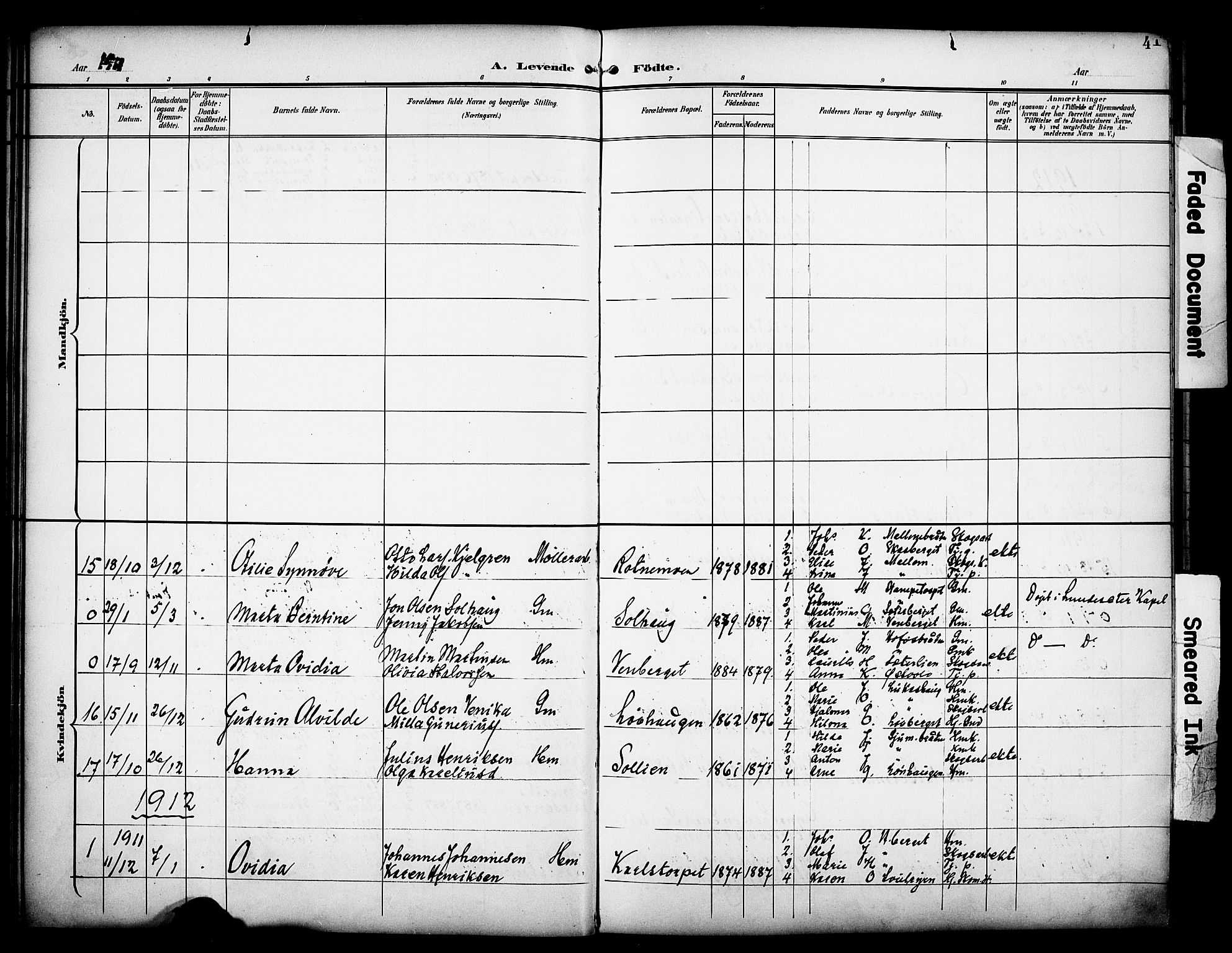 Grue prestekontor, SAH/PREST-036/H/Ha/Haa/L0014: Parish register (official) no. 14, 1898-1915, p. 41
