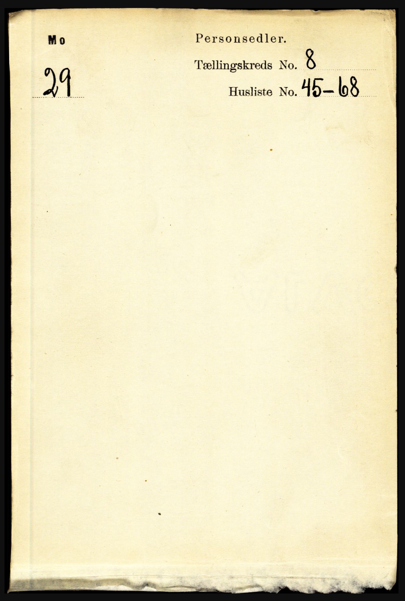 RA, 1891 census for 1833 Mo, 1891, p. 3231