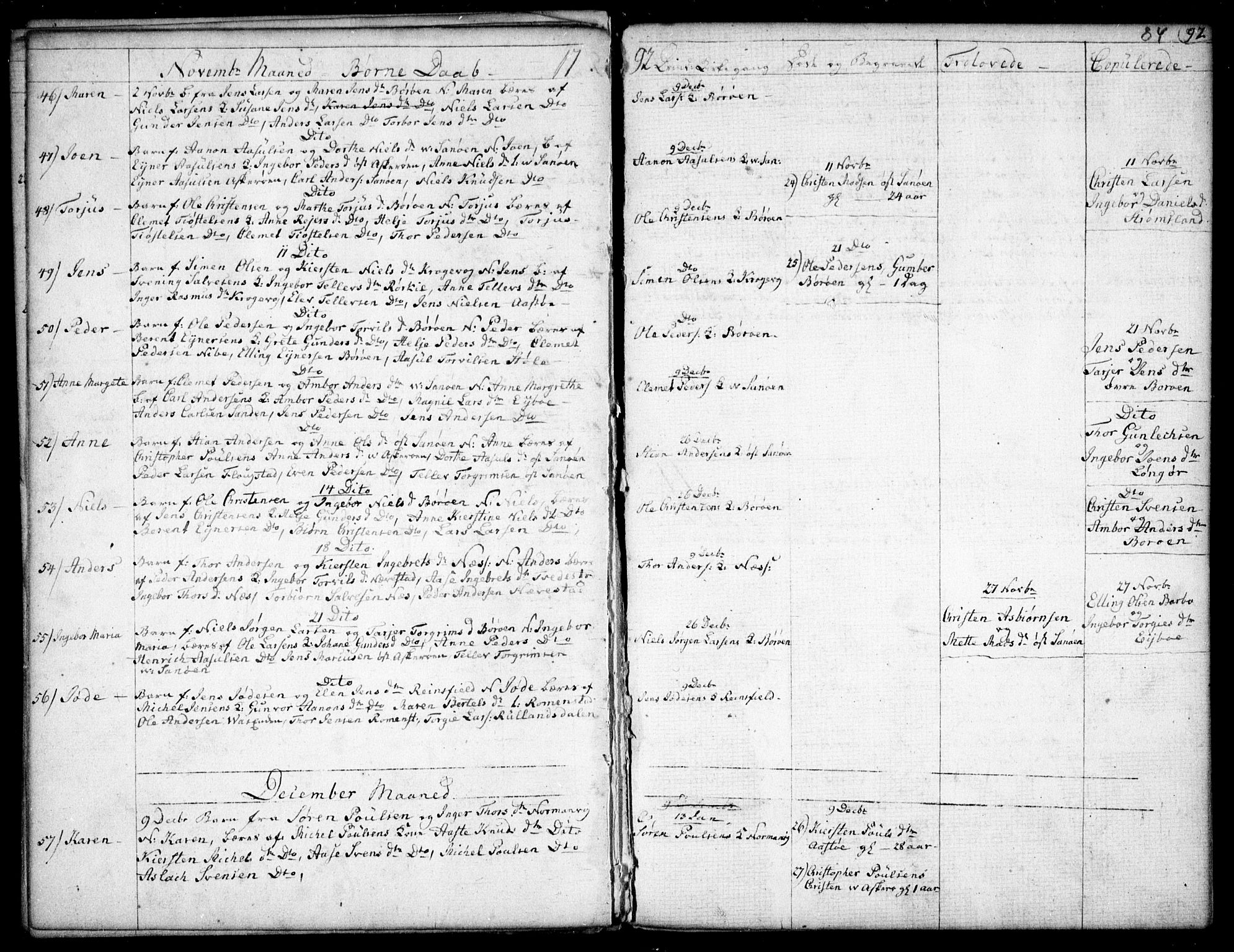 Dypvåg sokneprestkontor, SAK/1111-0007/F/Fb/Fba/L0007: Parish register (copy) no. B 7, 1762-1810, p. 84