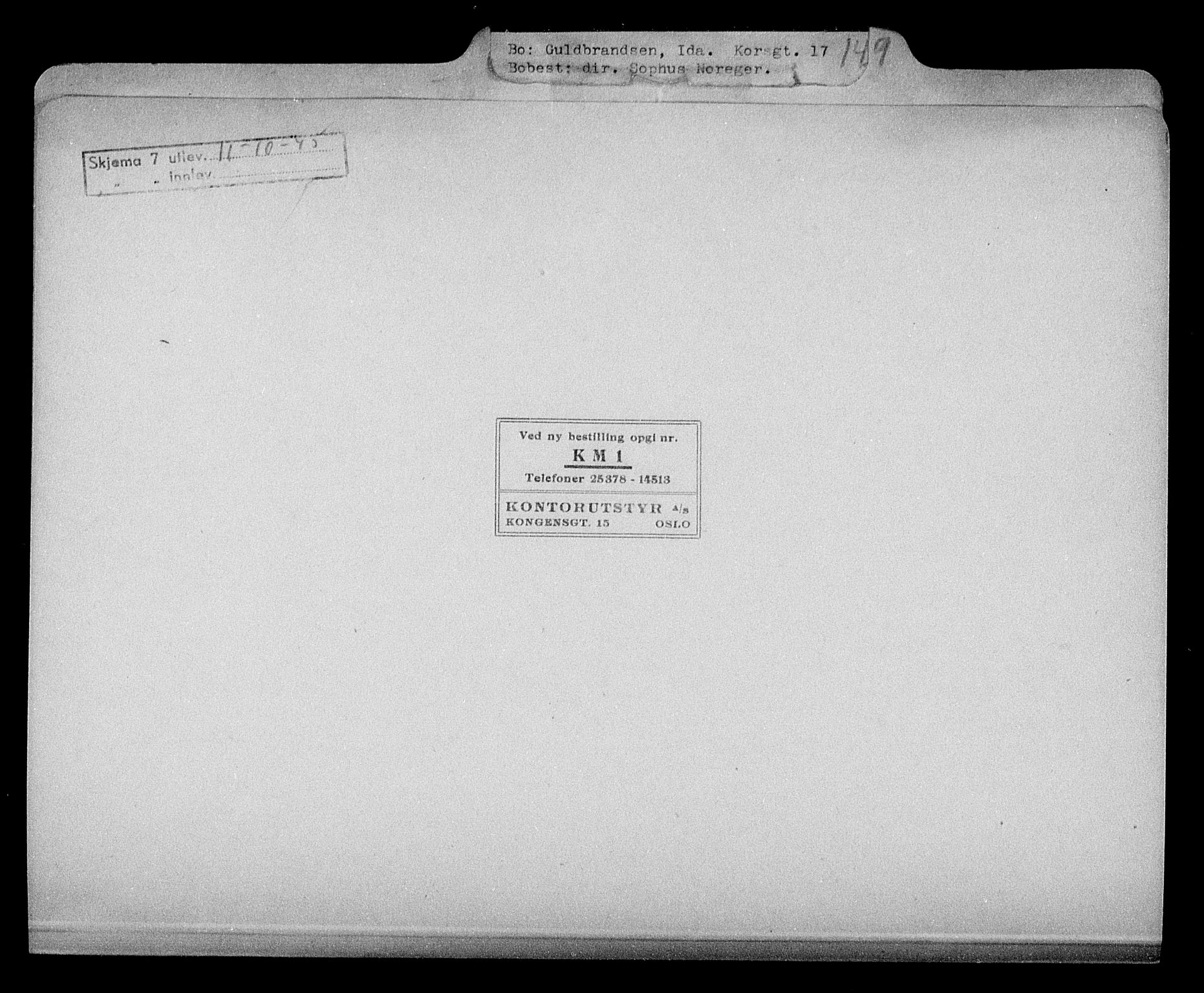 Justisdepartementet, Tilbakeføringskontoret for inndratte formuer, RA/S-1564/H/Hc/Hcc/L0942: --, 1945-1947, p. 33