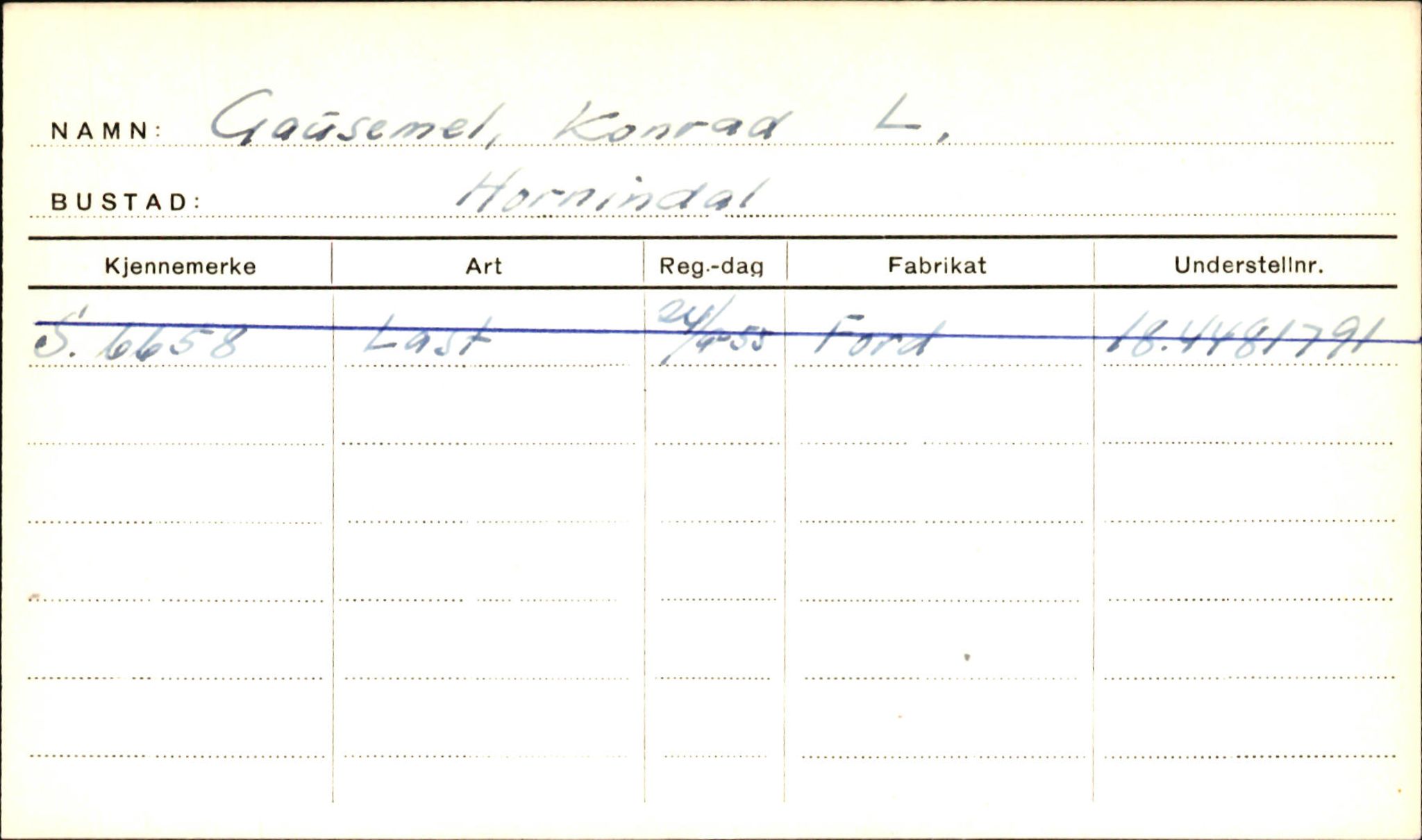 Statens vegvesen, Sogn og Fjordane vegkontor, AV/SAB-A-5301/4/F/L0001D: Eigarregister Fjordane til 1.6.1961, 1930-1961, p. 321